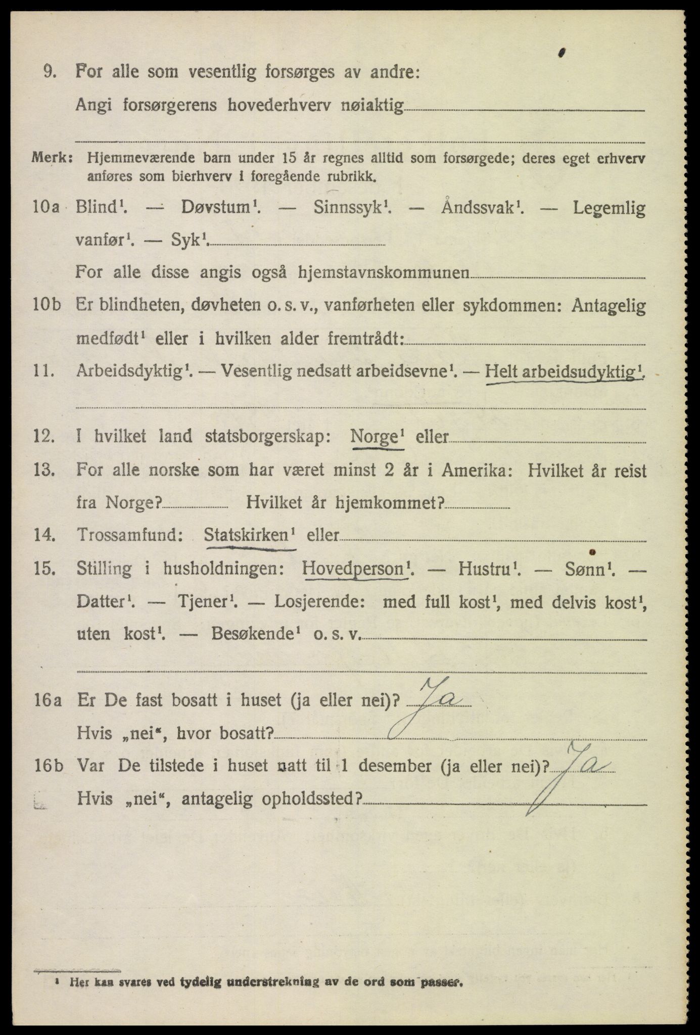 SAH, 1920 census for Øyer, 1920, p. 4458