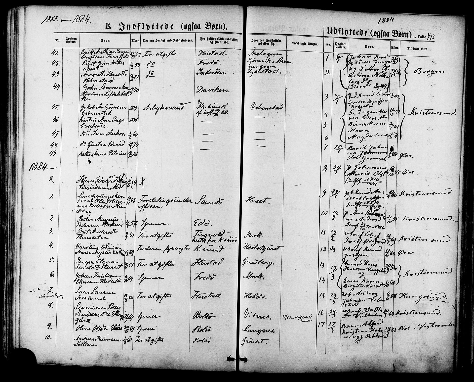 Ministerialprotokoller, klokkerbøker og fødselsregistre - Møre og Romsdal, SAT/A-1454/568/L0805: Parish register (official) no. 568A12 /1, 1869-1884, p. 472