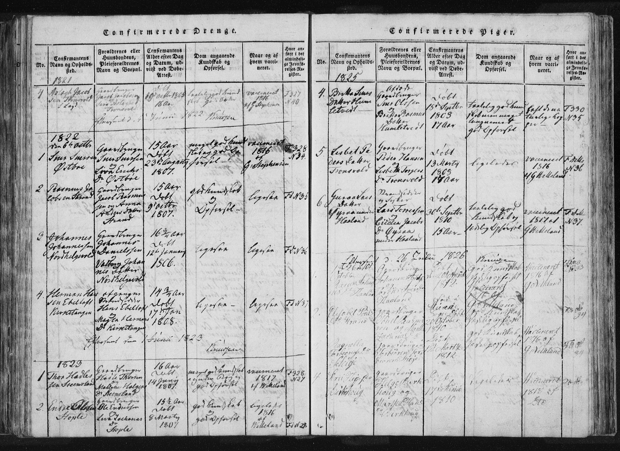 Vikedal sokneprestkontor, AV/SAST-A-101840/01/IV: Parish register (official) no. A 4, 1816-1850, p. 238