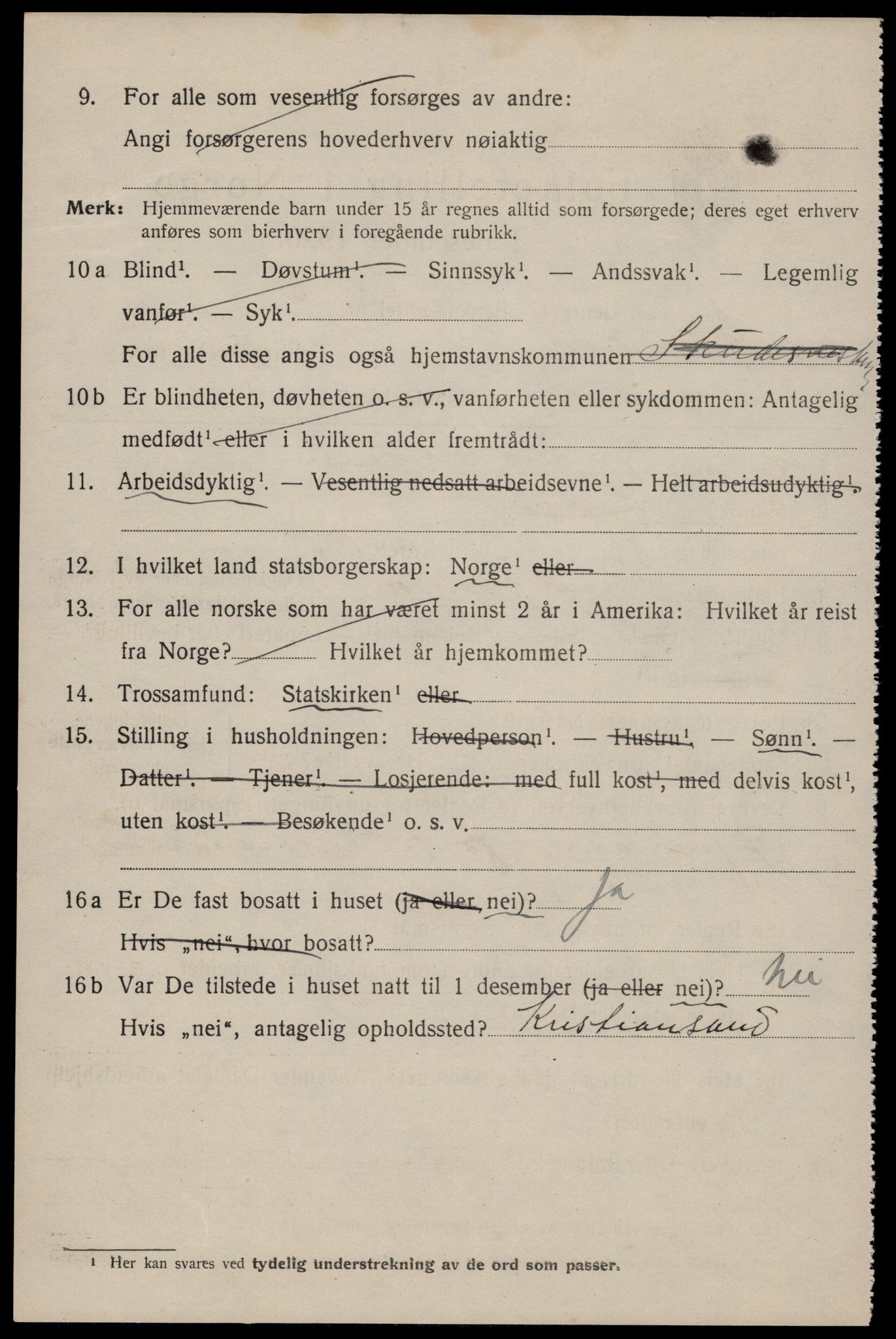 SAST, 1920 census for Skudeneshavn, 1920, p. 1387