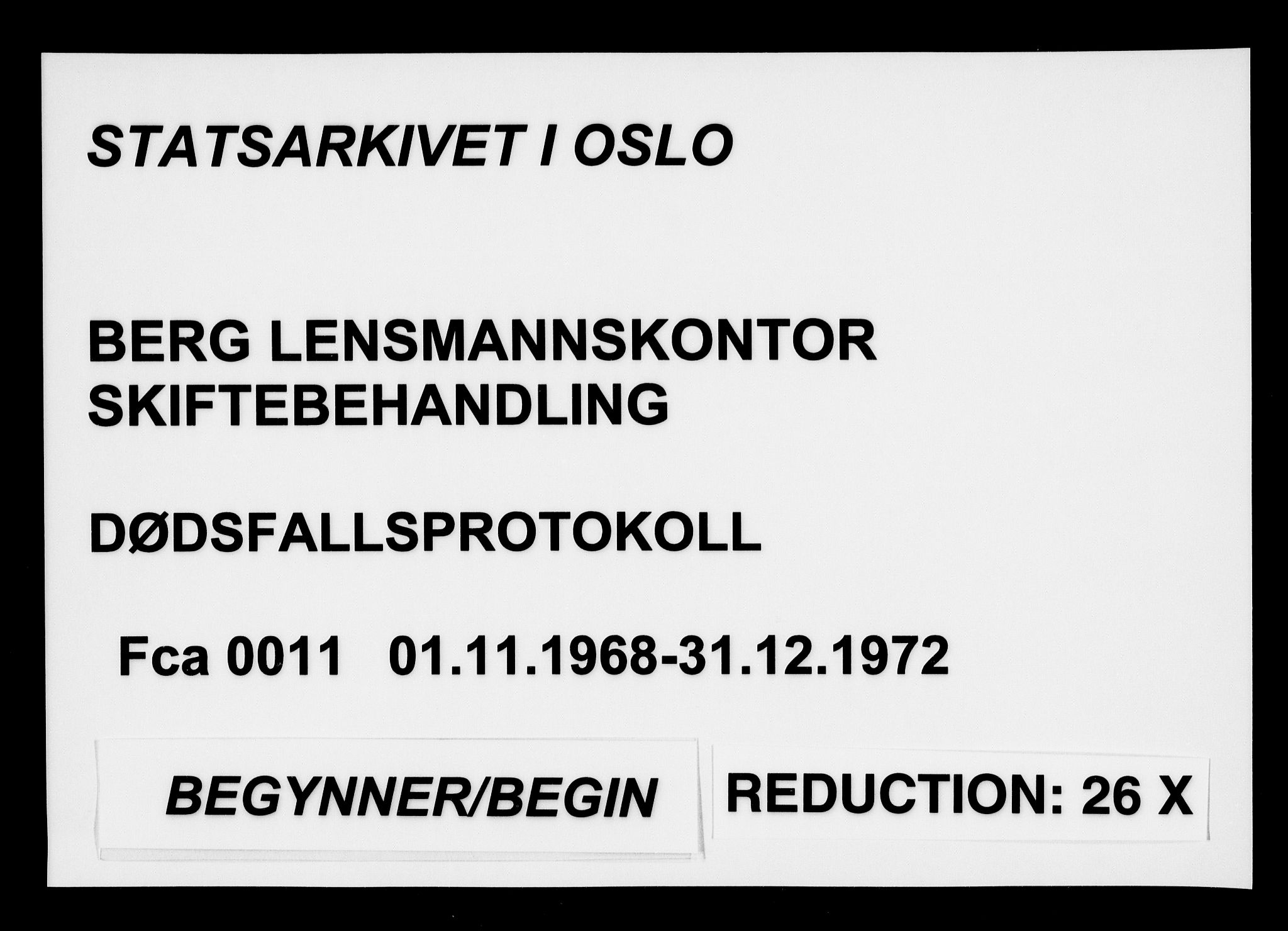 Berg lensmannskontor, AV/SAO-A-10263/H/Ha/Haa/L0011: Dødsfallsprotokoll, 1968-1972