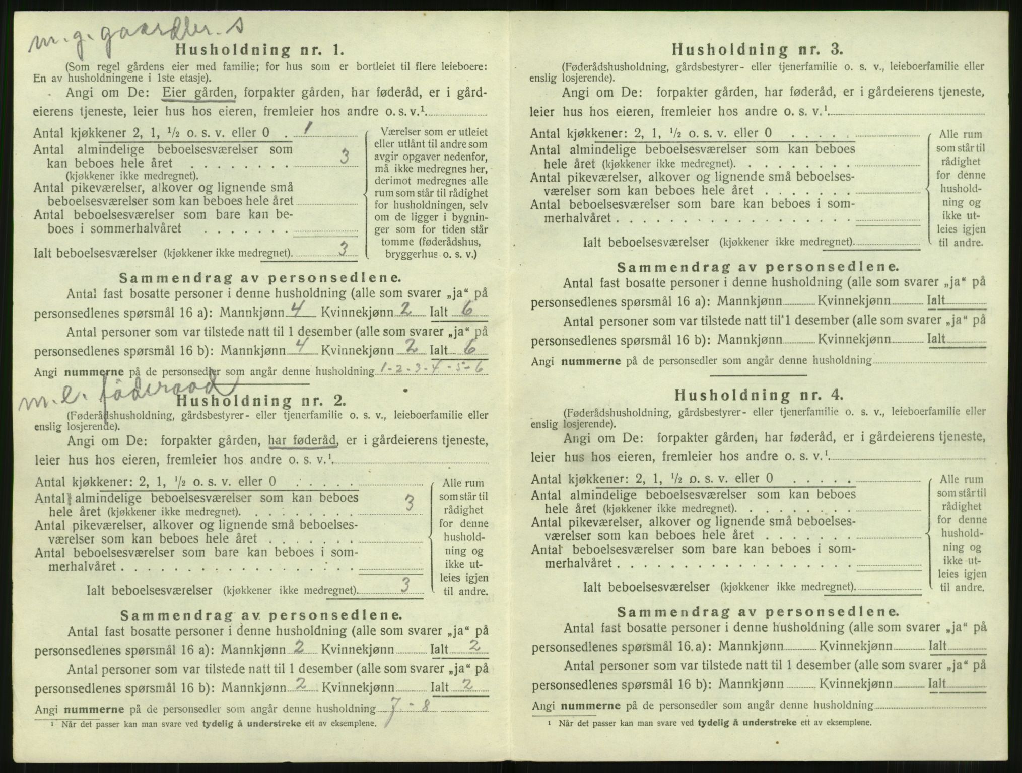 SAT, 1920 census for Ørskog, 1920, p. 211