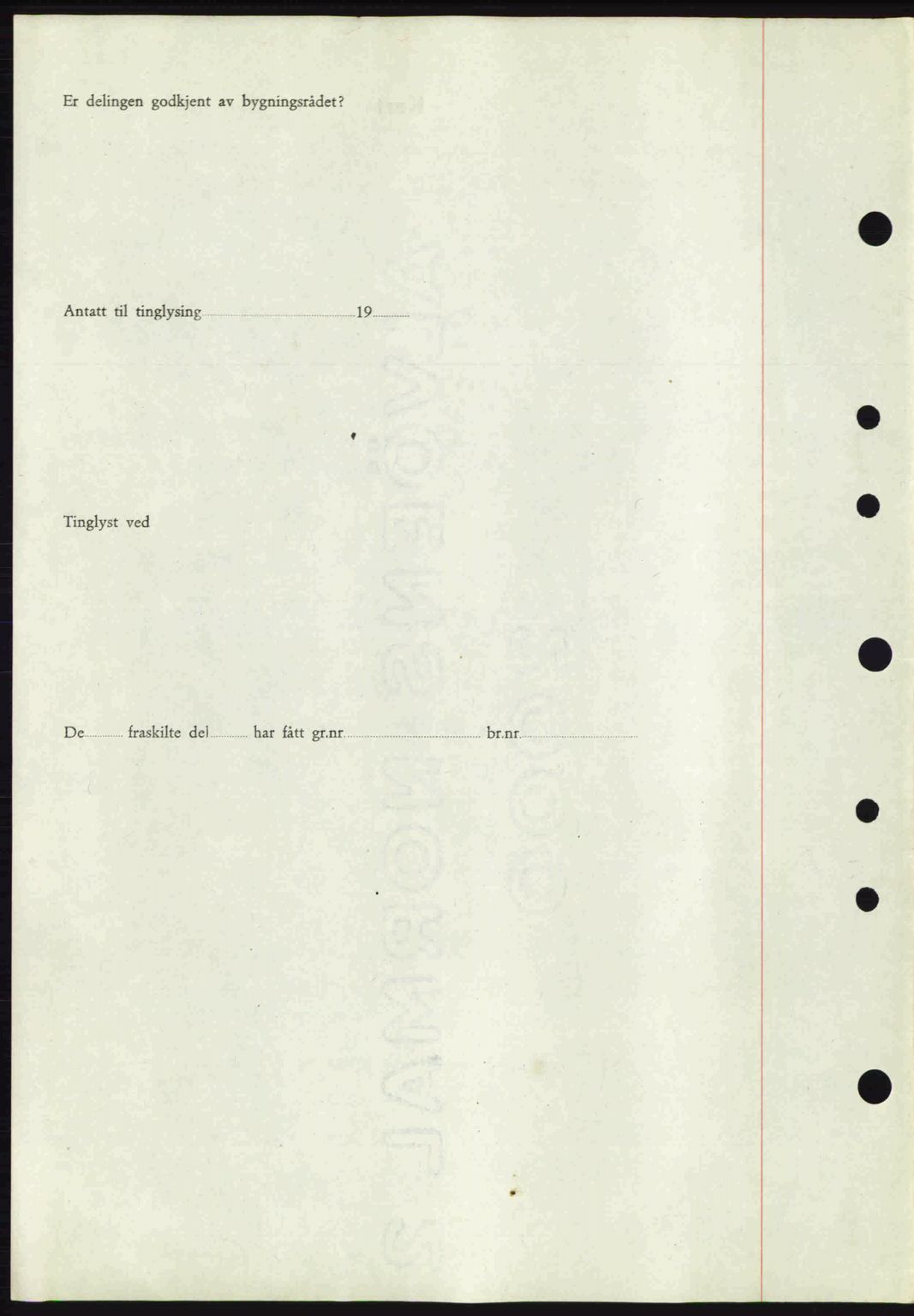 Tønsberg sorenskriveri, AV/SAKO-A-130/G/Ga/Gaa/L0013: Mortgage book no. A13, 1943-1943, Diary no: : 1272/1943