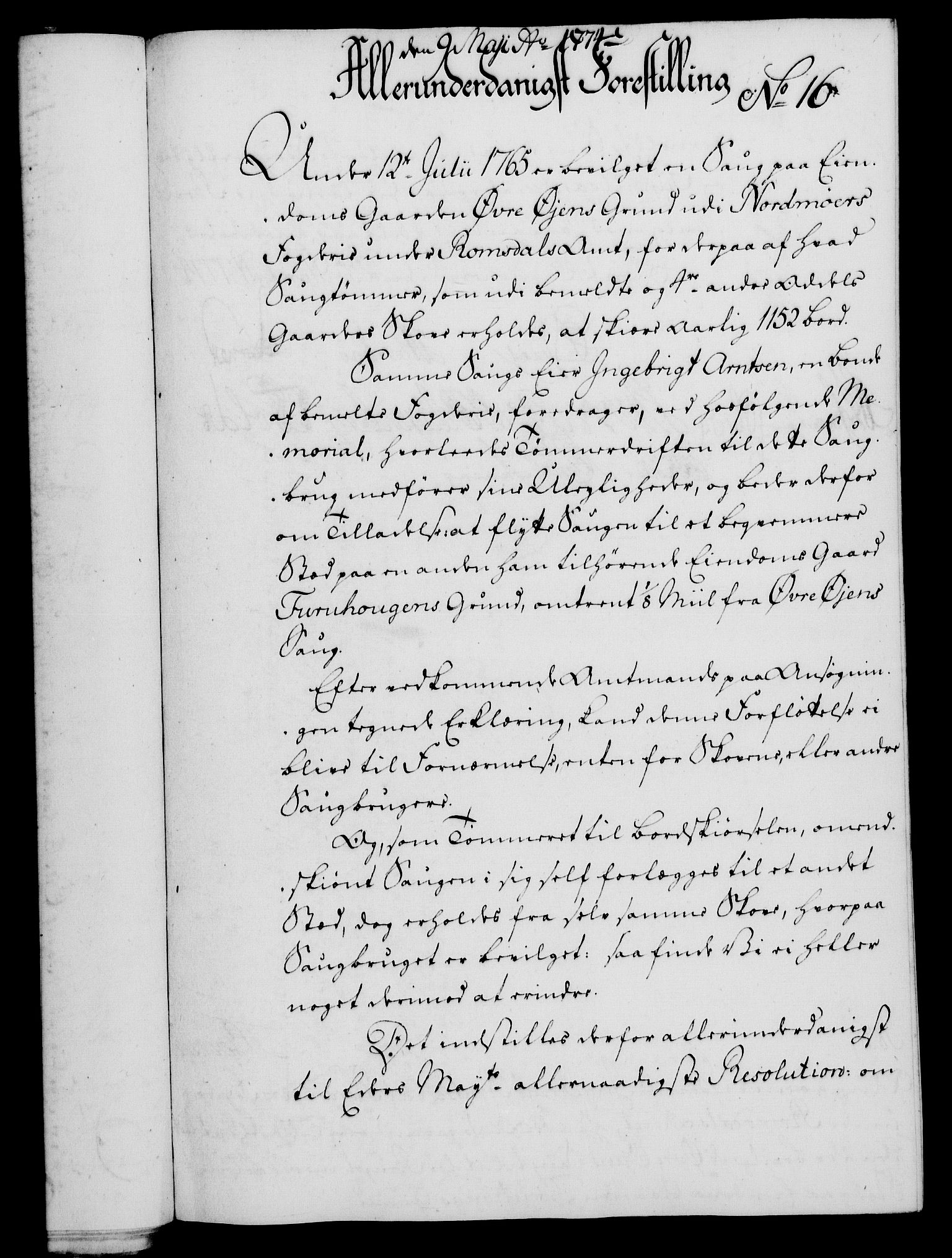 Rentekammeret, Kammerkanselliet, RA/EA-3111/G/Gf/Gfa/L0056: Norsk relasjons- og resolusjonsprotokoll (merket RK 52.56), 1774, p. 81