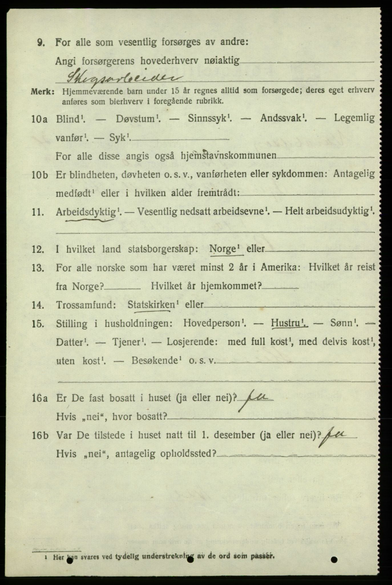 SAB, 1920 census for Varaldsøy, 1920, p. 1778