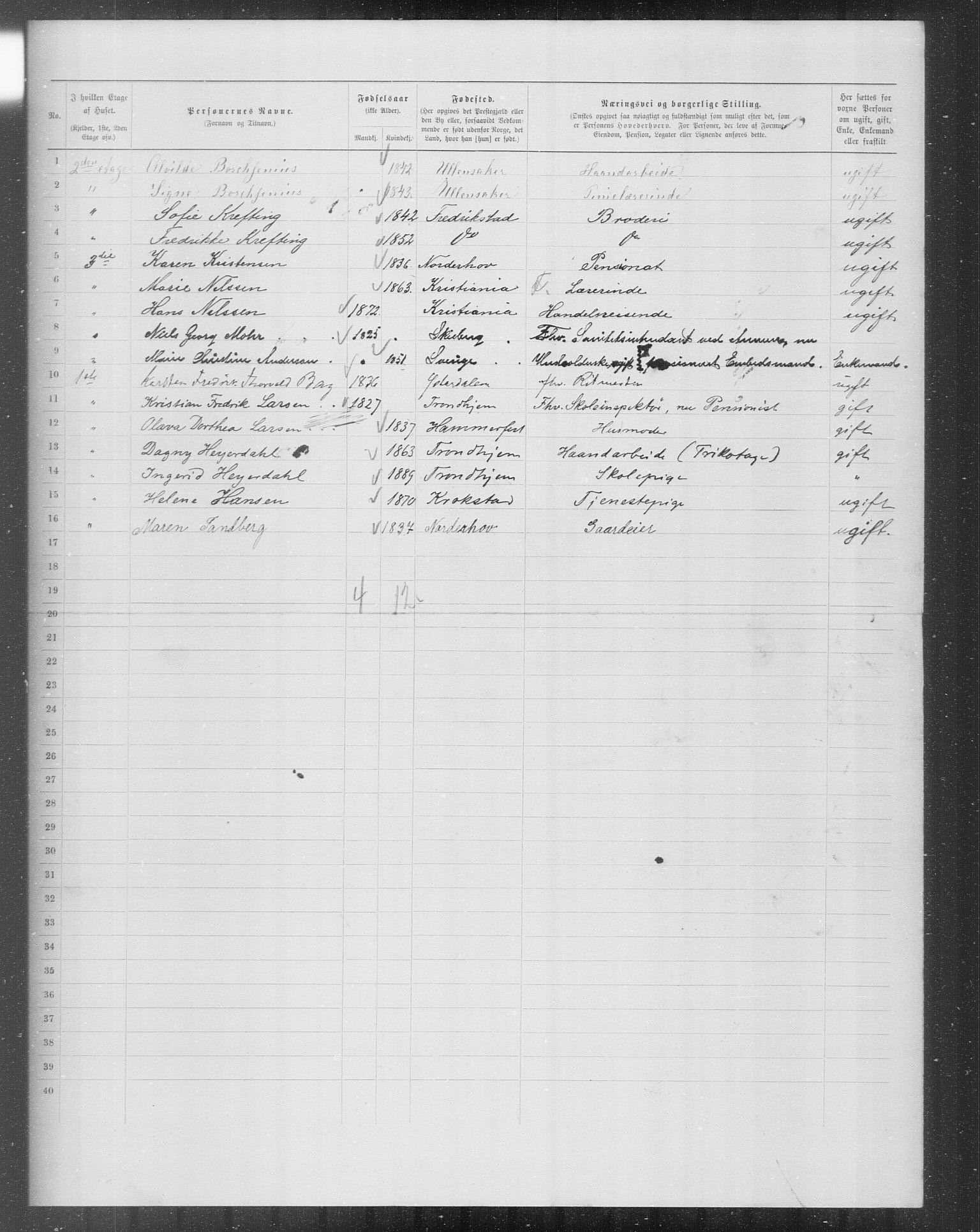 OBA, Municipal Census 1899 for Kristiania, 1899, p. 8646