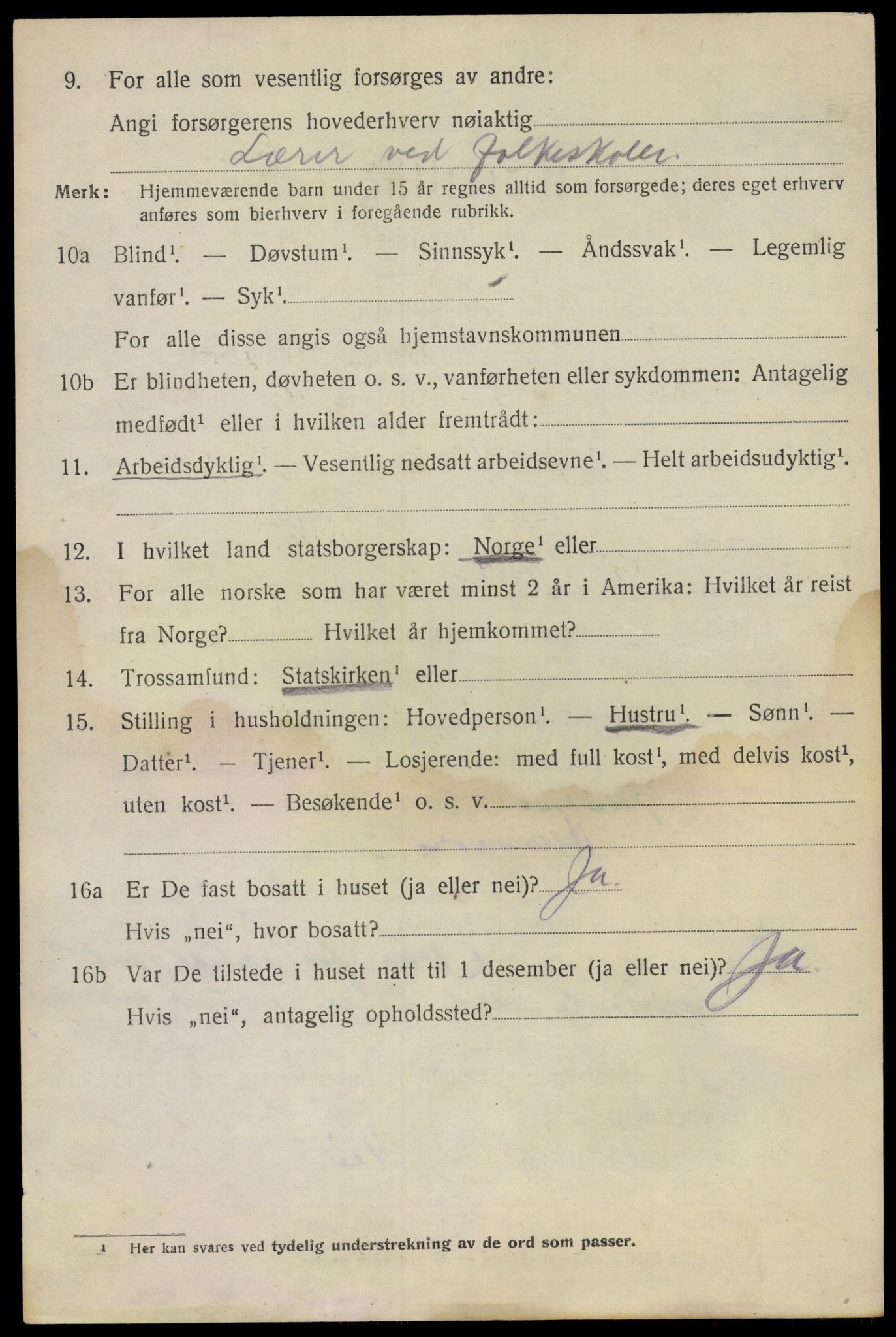 SAO, 1920 census for Bærum, 1920, p. 18499