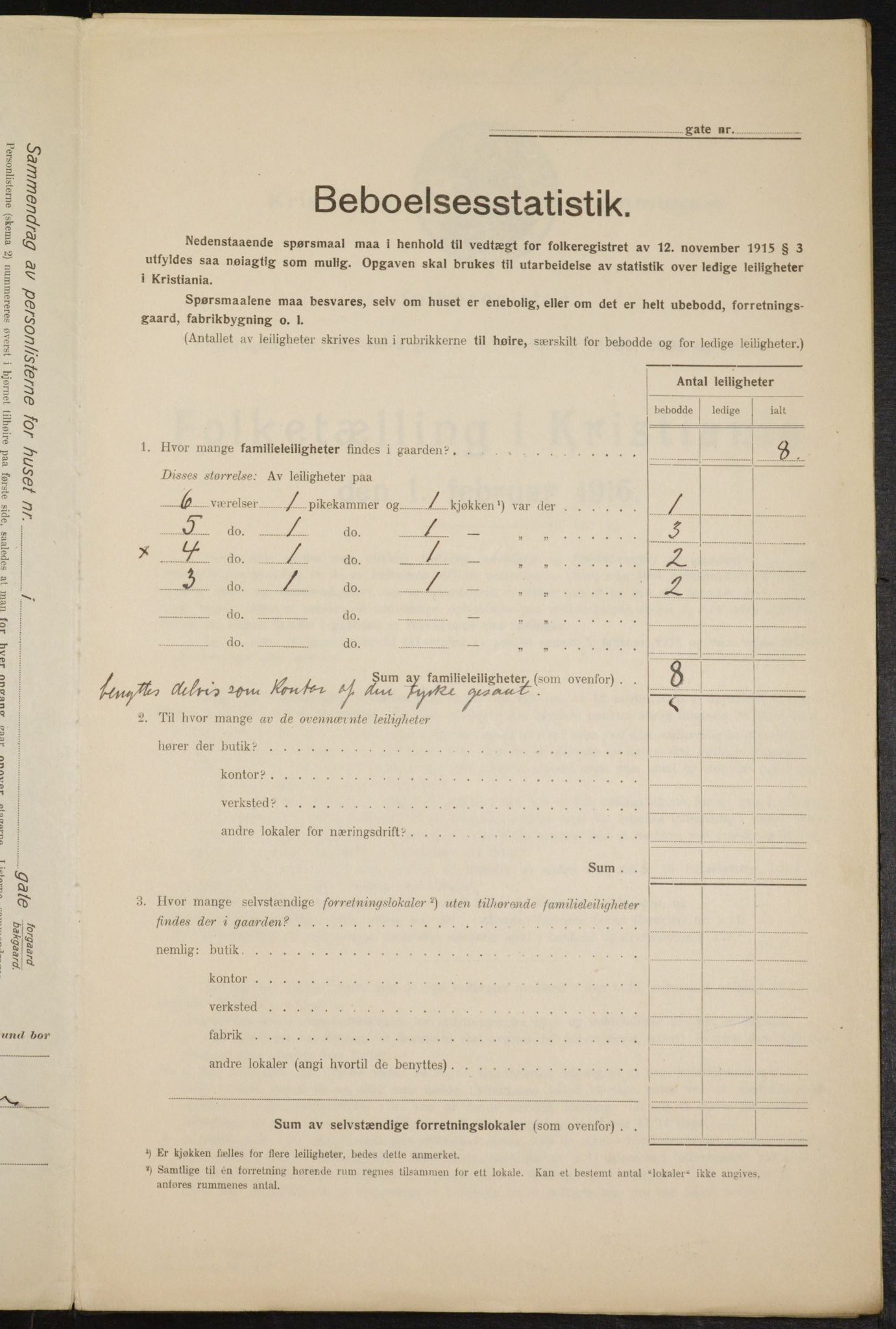 OBA, Municipal Census 1916 for Kristiania, 1916, p. 12946