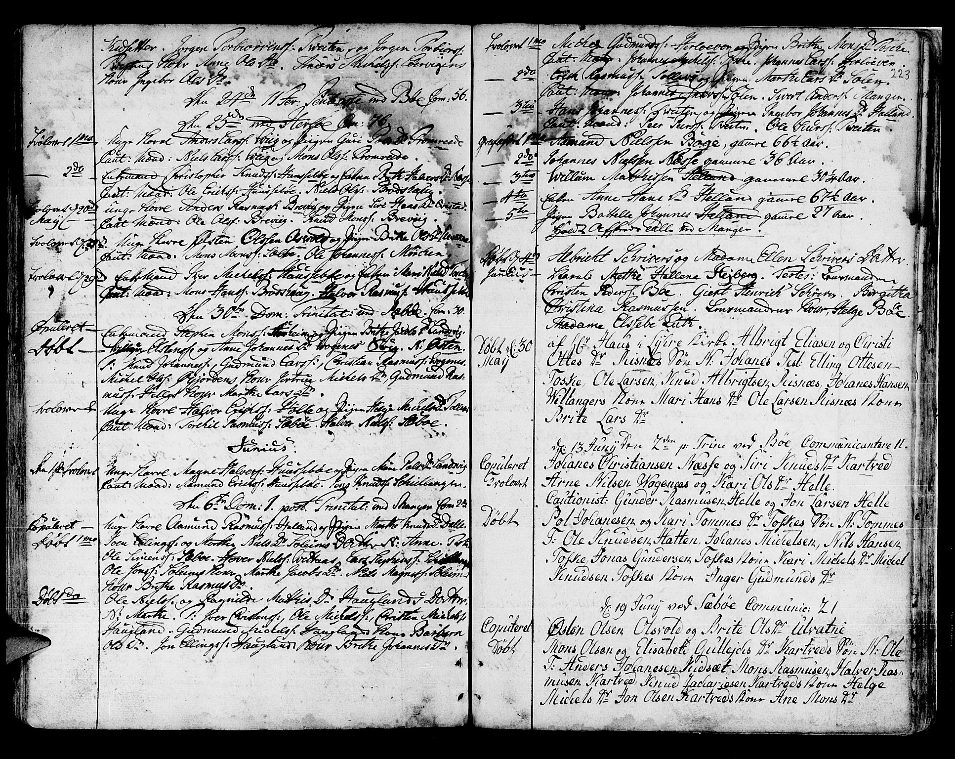 Manger sokneprestembete, AV/SAB-A-76801/H/Haa: Parish register (official) no. A 1, 1759-1791, p. 223