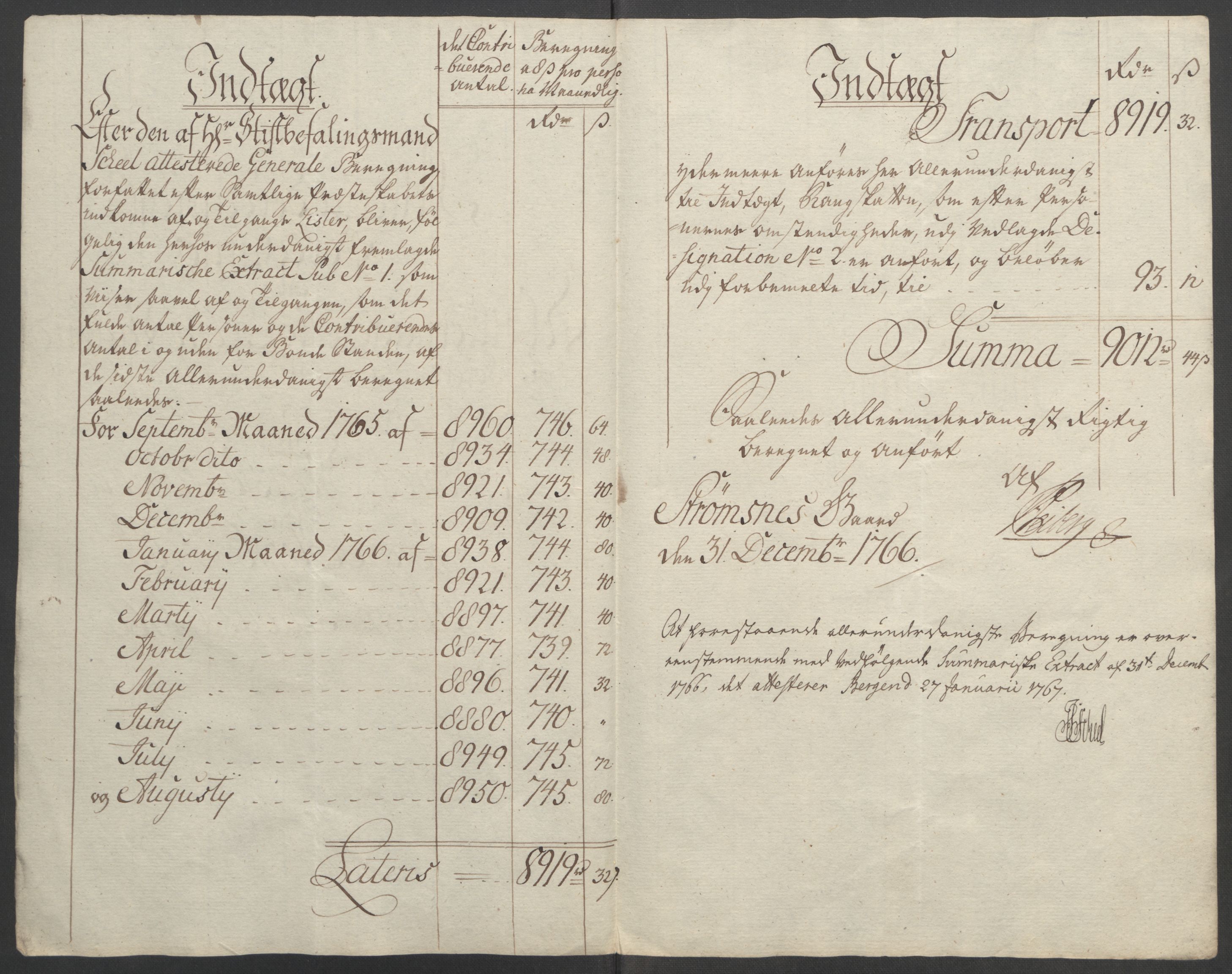 Rentekammeret inntil 1814, Reviderte regnskaper, Fogderegnskap, AV/RA-EA-4092/R51/L3303: Ekstraskatten Nordhordland og Voss, 1762-1772, p. 126