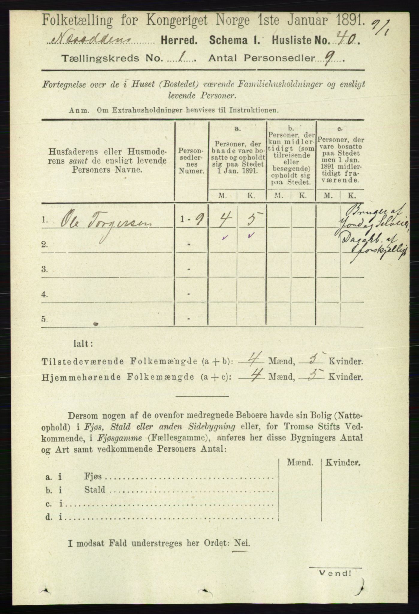 RA, 1891 census for 0216 Nesodden, 1891, p. 56