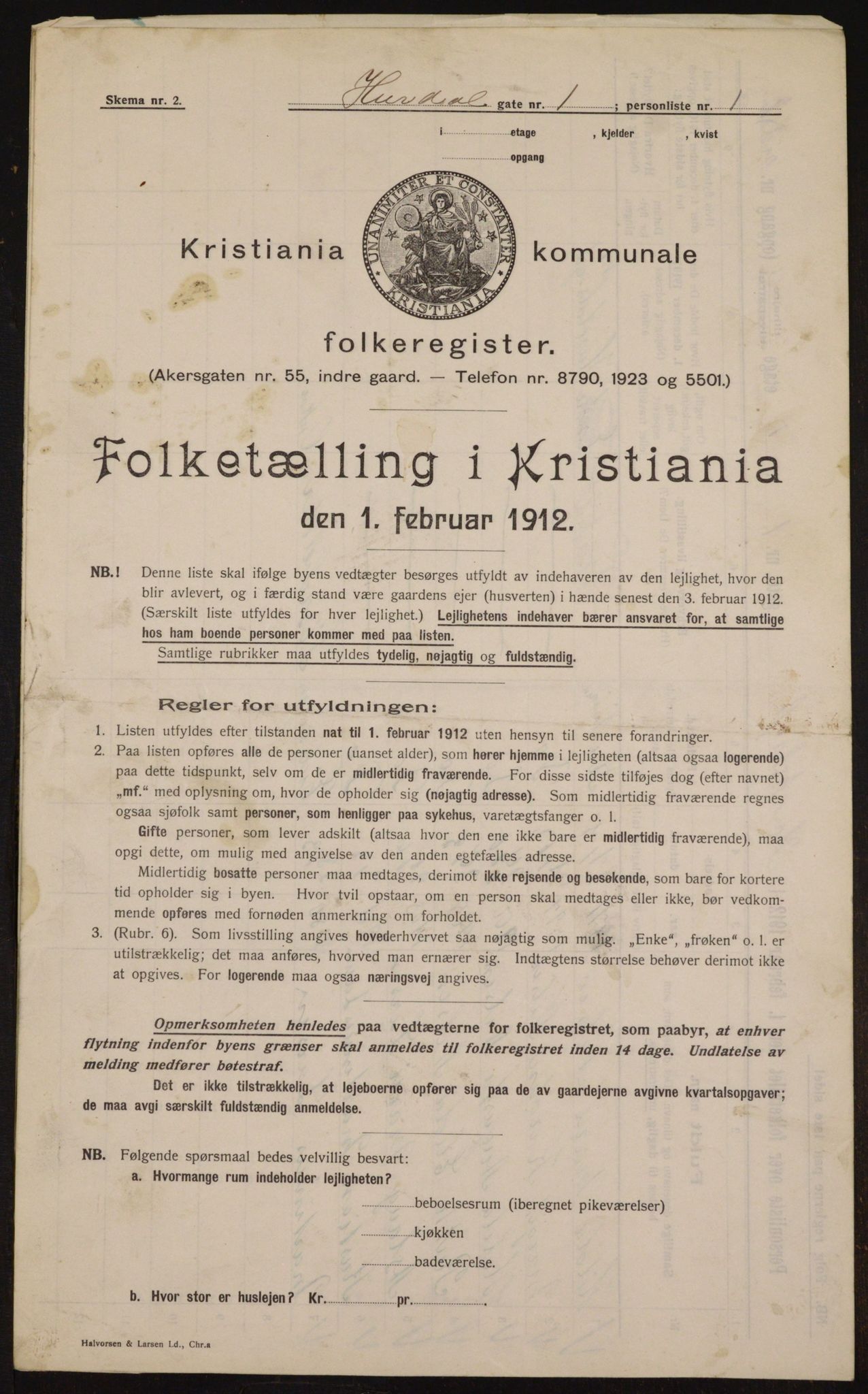 OBA, Municipal Census 1912 for Kristiania, 1912, p. 42623