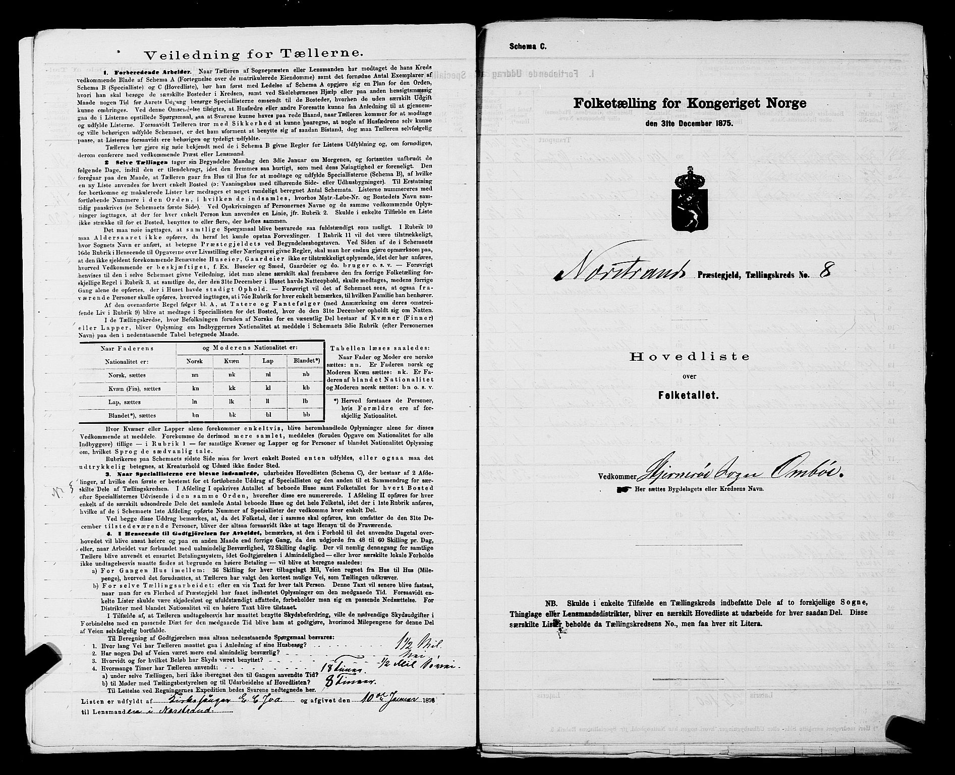 SAST, 1875 census for 1139P Nedstrand, 1875, p. 34