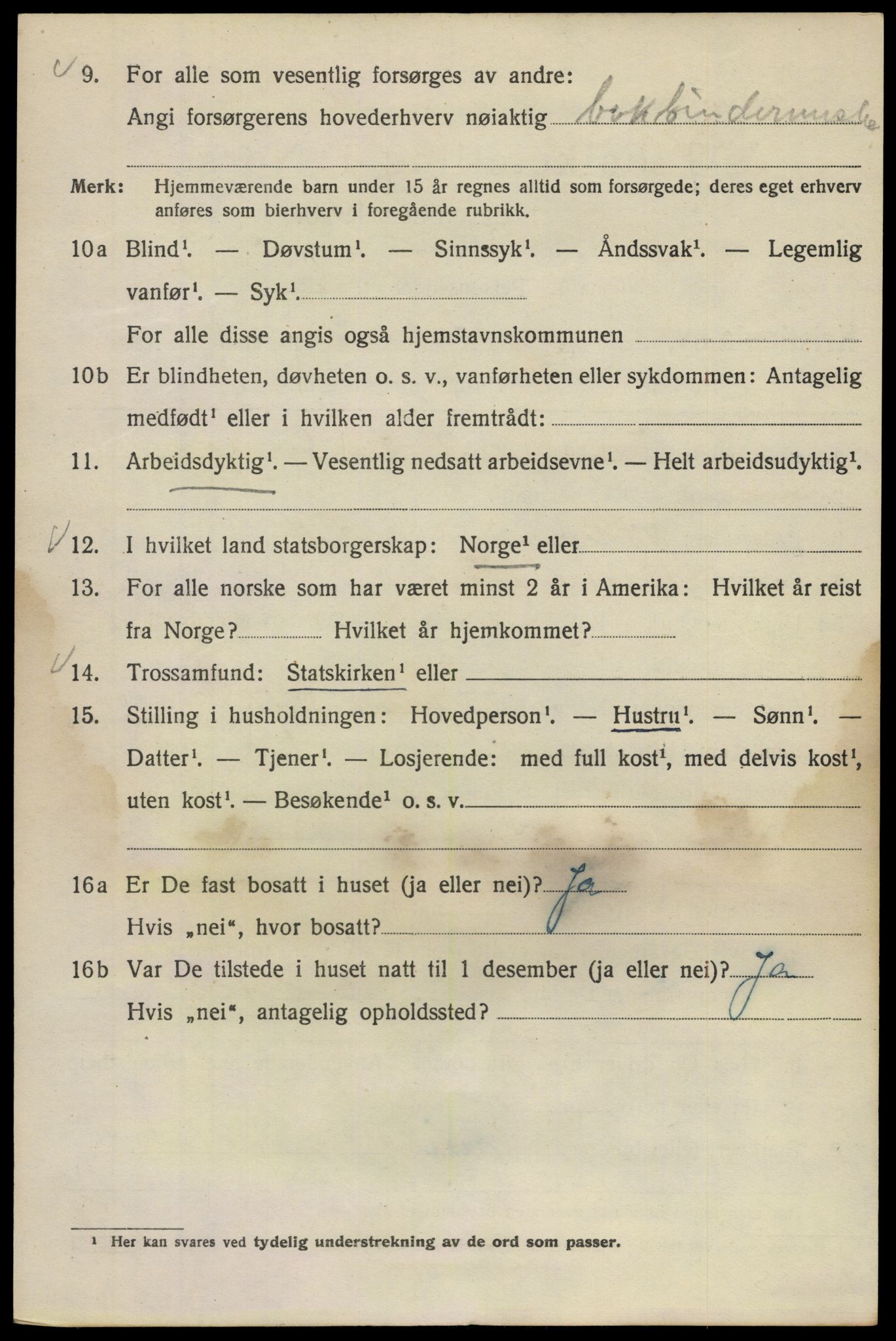 SAO, 1920 census for Kristiania, 1920, p. 141994