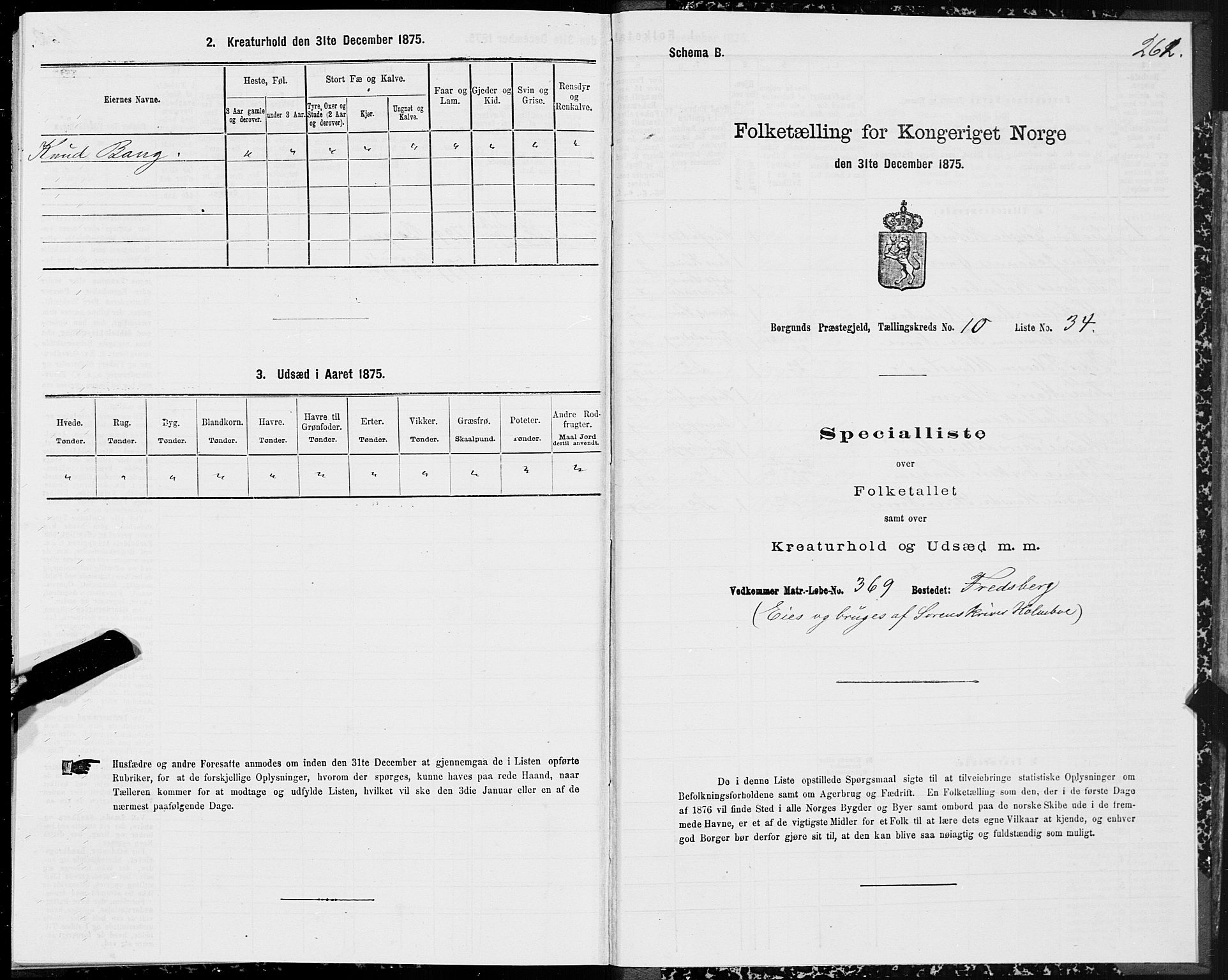 SAT, 1875 census for 1531P Borgund, 1875, p. 5261