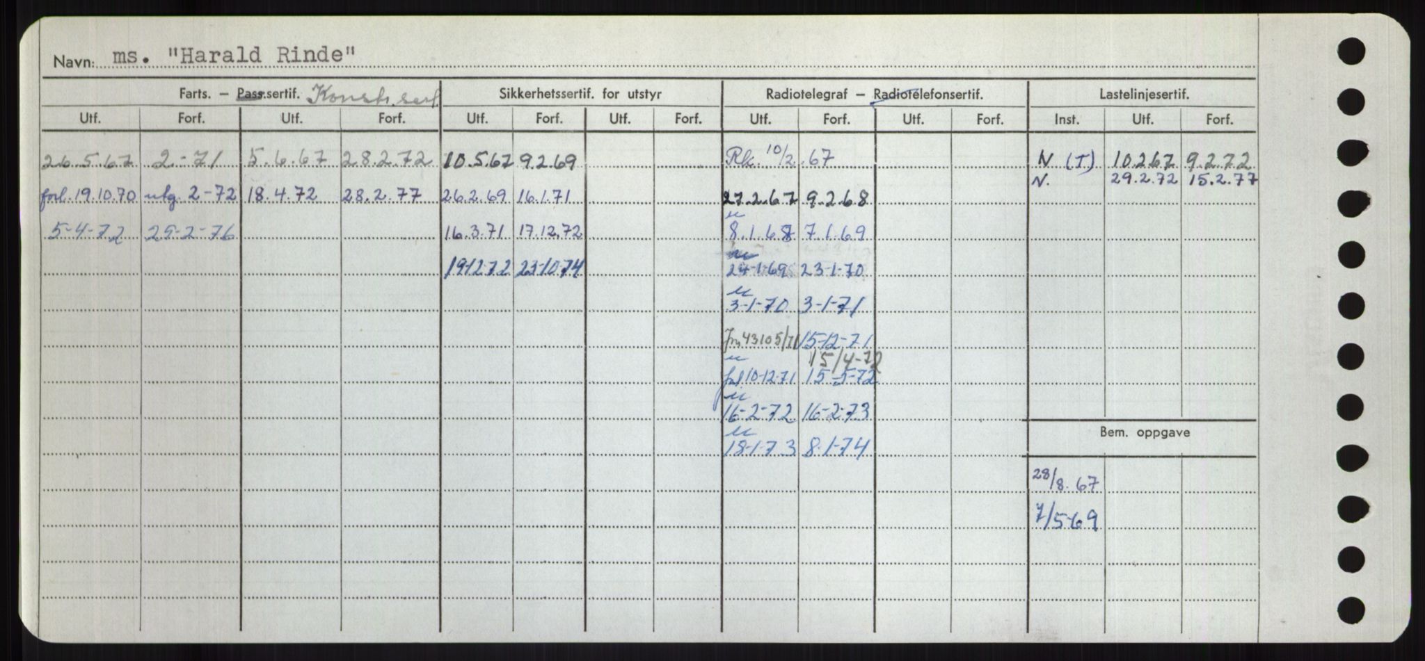 Sjøfartsdirektoratet med forløpere, Skipsmålingen, RA/S-1627/H/Hd/L0014: Fartøy, H-Havl, p. 290