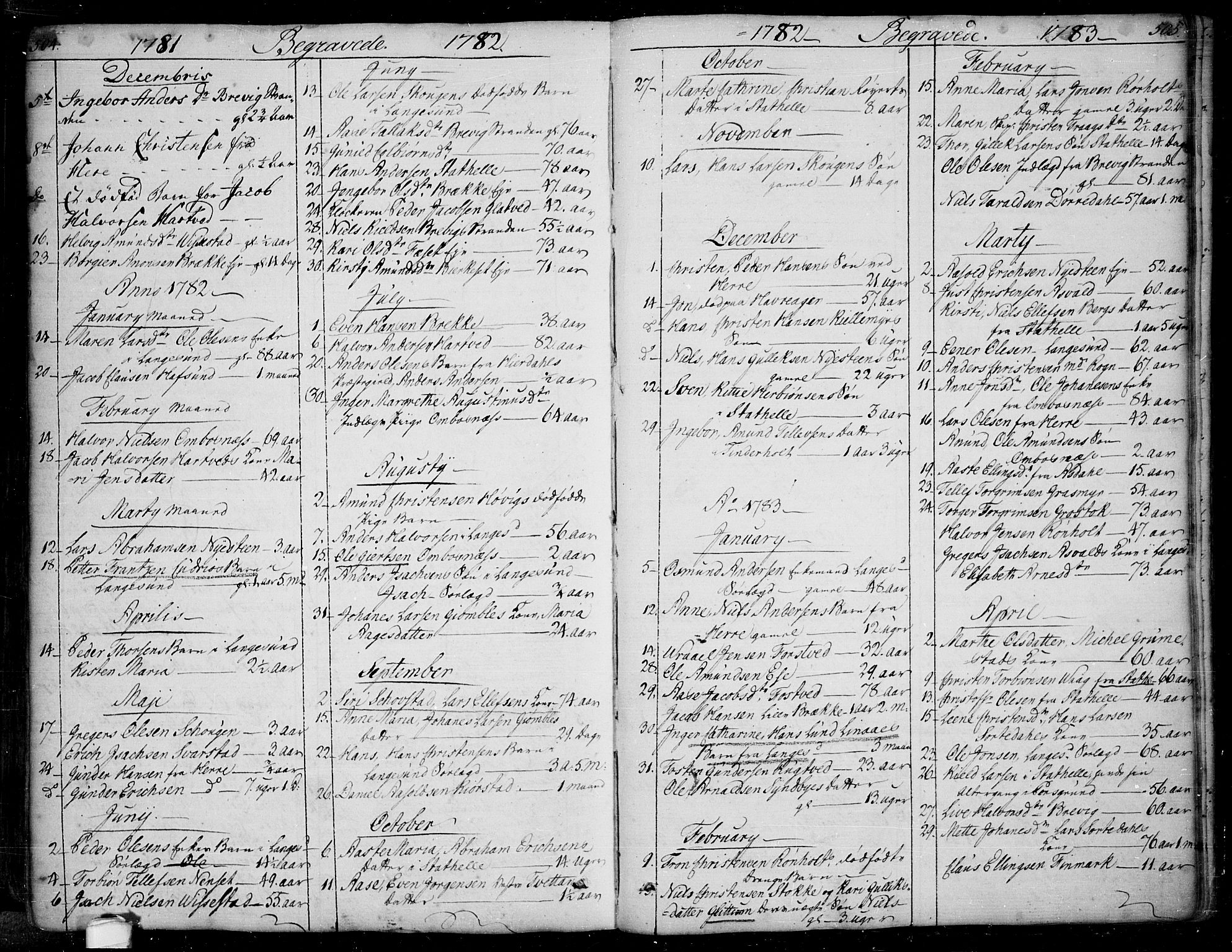 Bamble kirkebøker, SAKO/A-253/F/Fa/L0002: Parish register (official) no. I 2, 1775-1814, p. 504-505