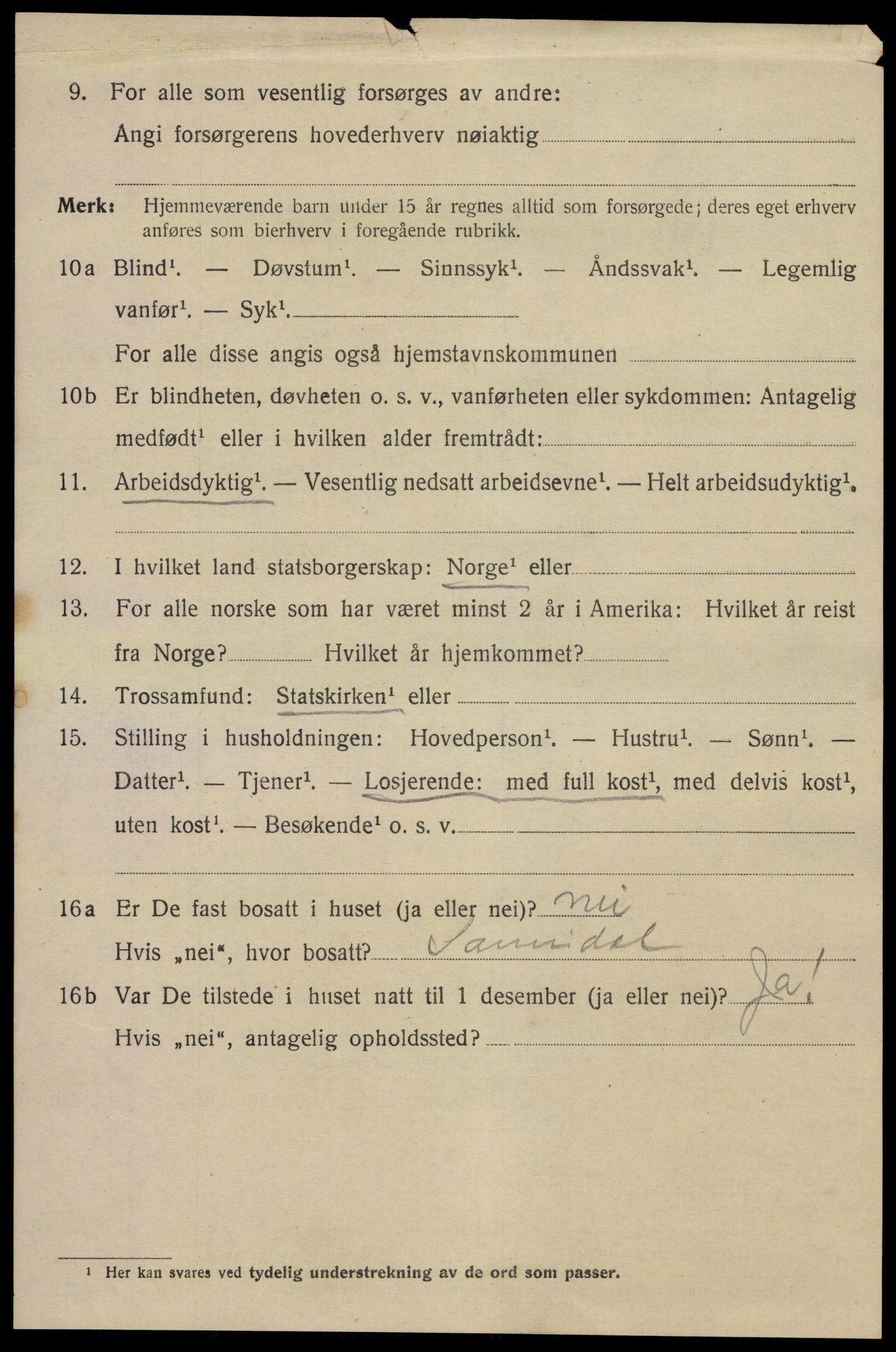 SAKO, 1920 census for Kragerø, 1920, p. 12014