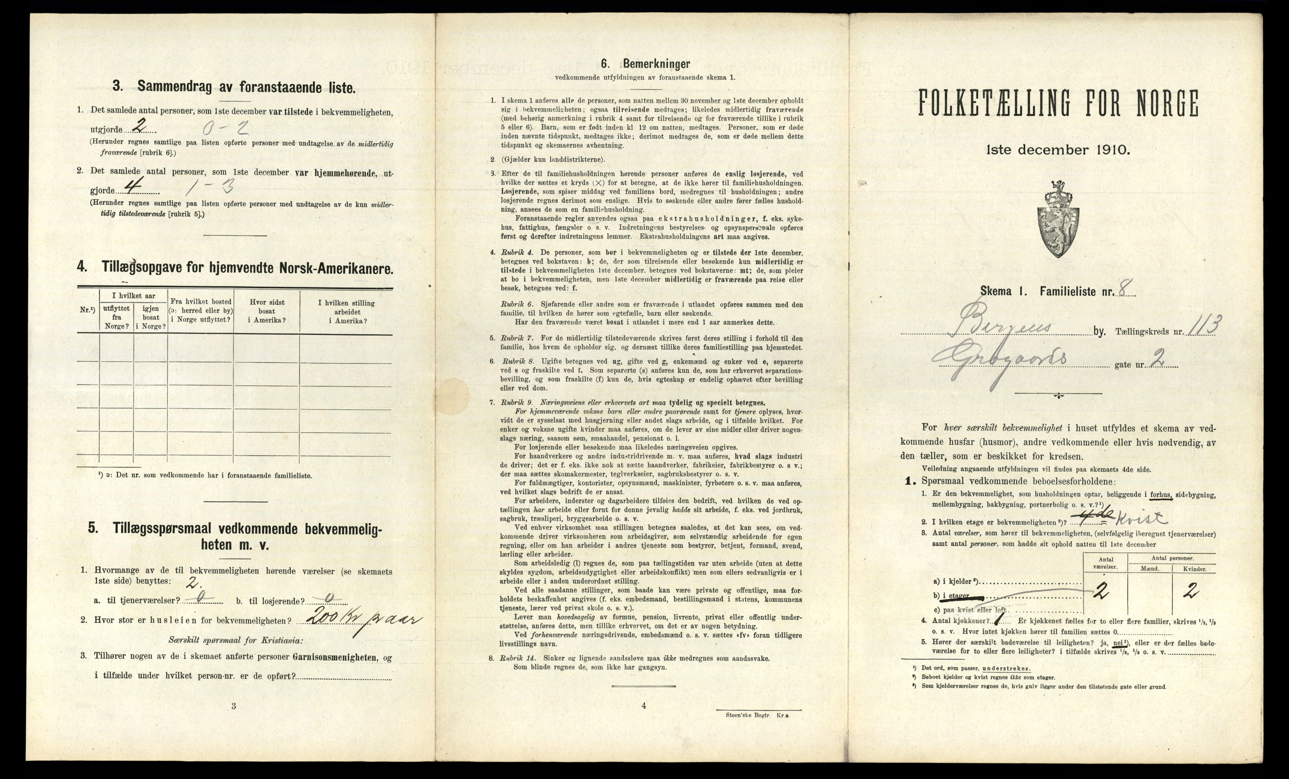 RA, 1910 census for Bergen, 1910, p. 39631