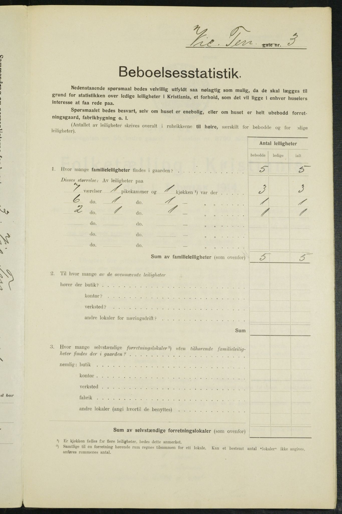 OBA, Municipal Census 1914 for Kristiania, 1914, p. 124541