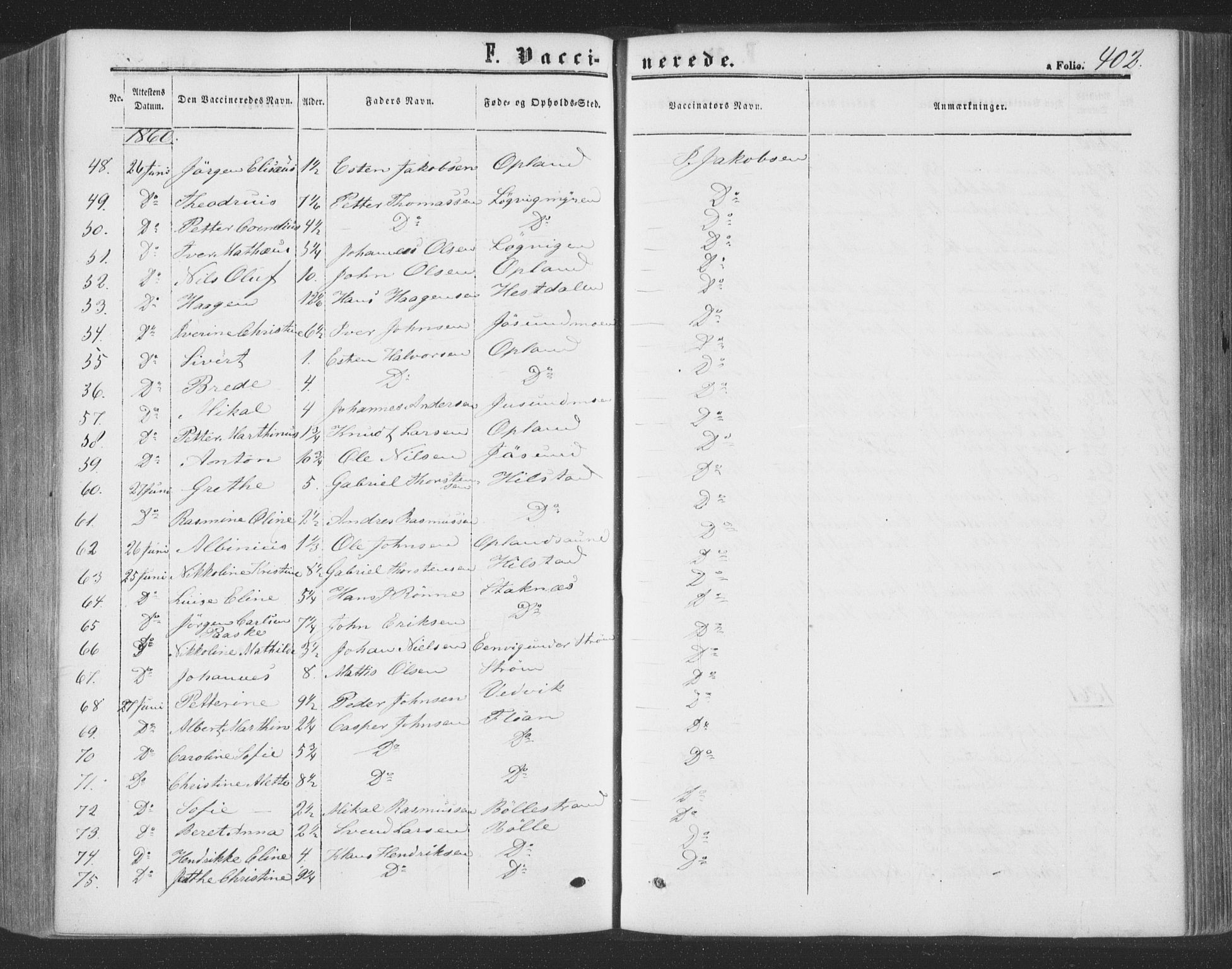 Ministerialprotokoller, klokkerbøker og fødselsregistre - Nord-Trøndelag, SAT/A-1458/773/L0615: Parish register (official) no. 773A06, 1857-1870, p. 402