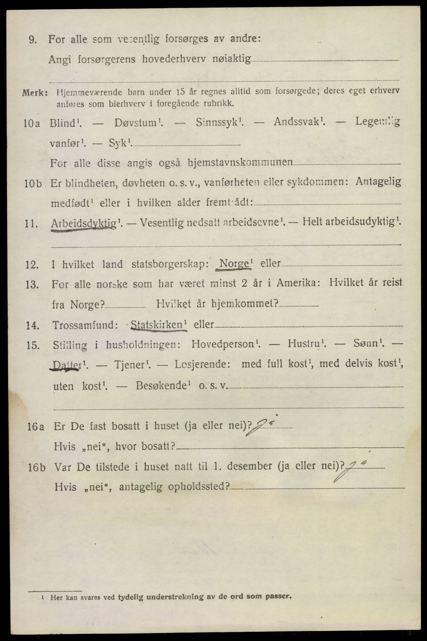 SAKO, 1920 census for Sauherad, 1920, p. 6176