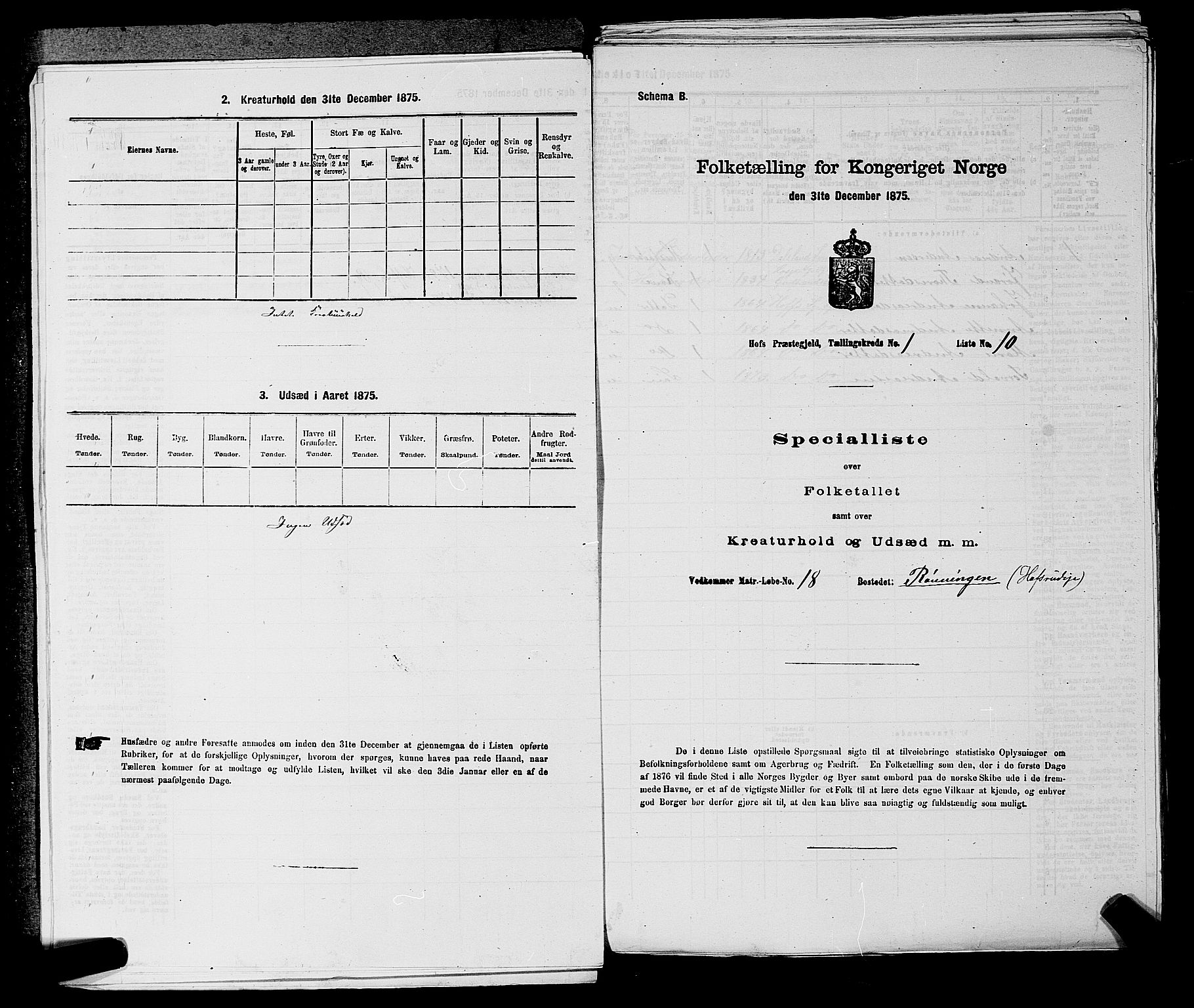 SAKO, 1875 census for 0714P Hof, 1875, p. 53