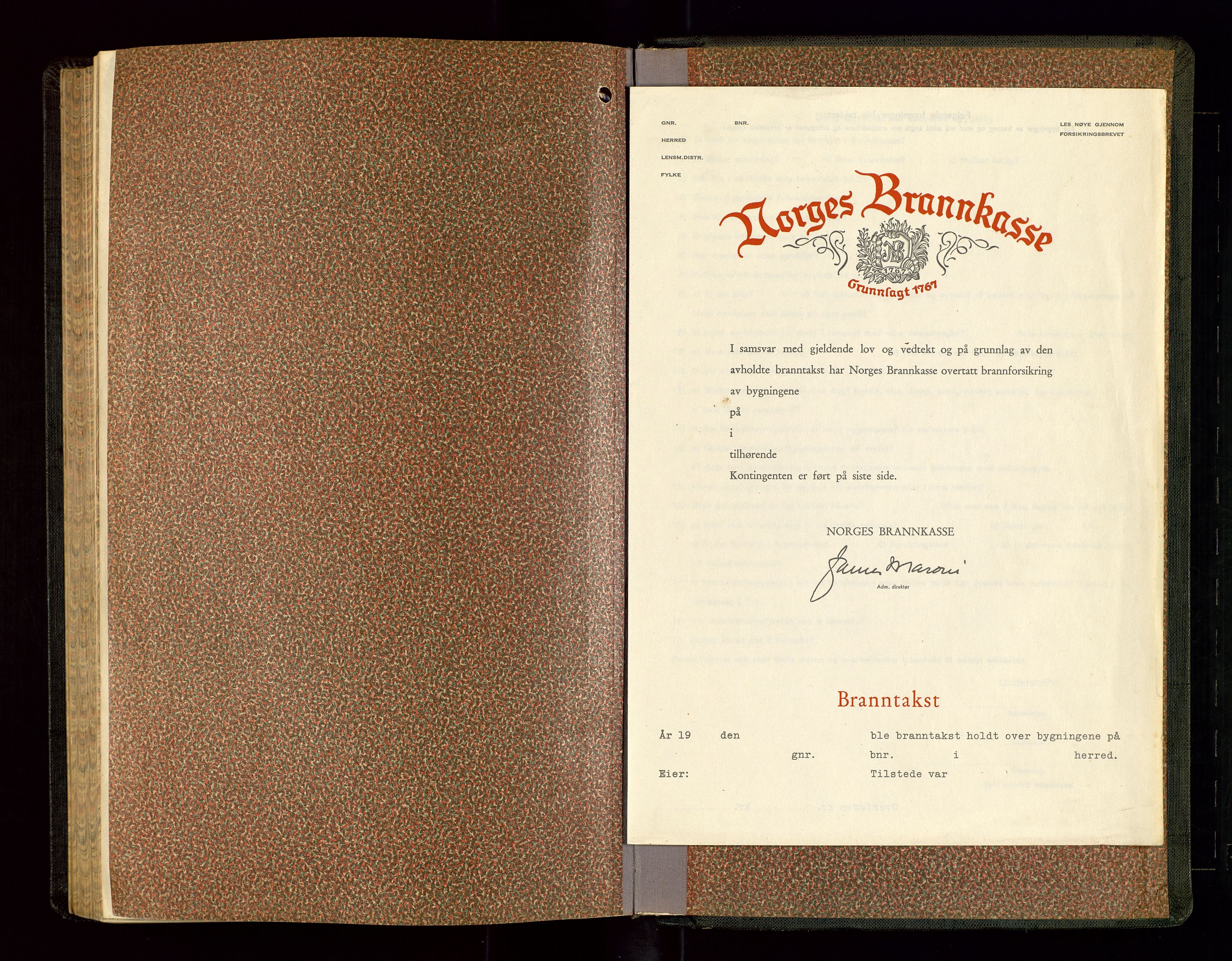 Sokndal lensmannskontor, AV/SAST-A-100417/Goa/L0005: "Brandtakstprotokol", 1952-1955