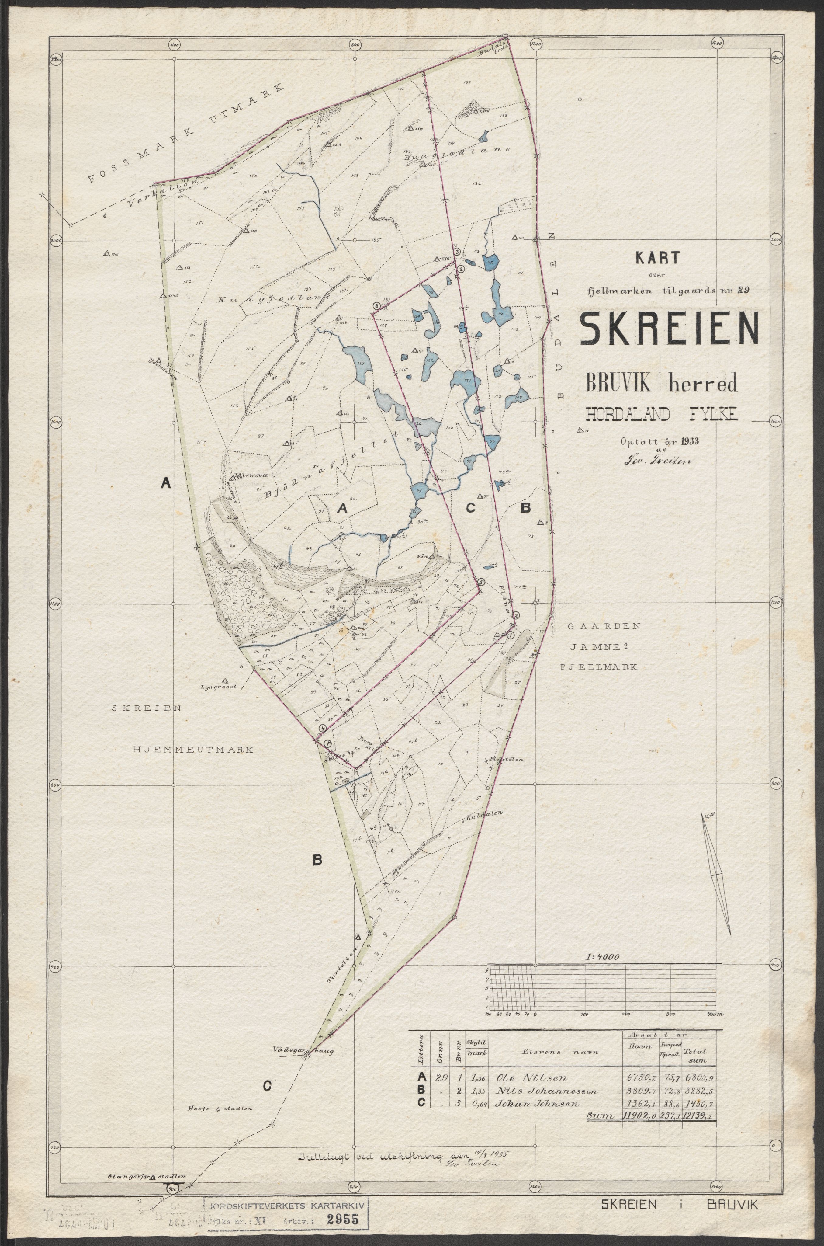 Jordskifteverkets kartarkiv, AV/RA-S-3929/T, 1859-1988, p. 3331