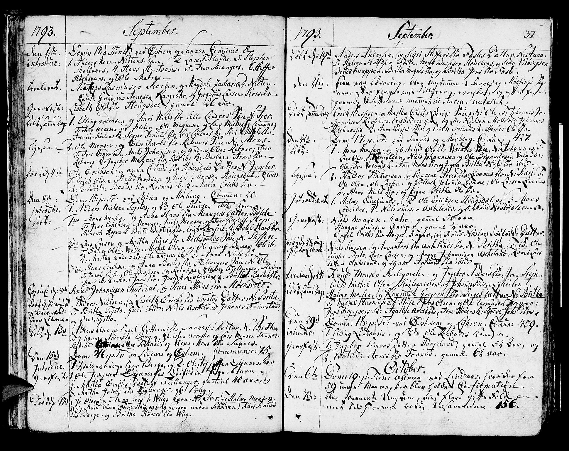 Lindås Sokneprestembete, AV/SAB-A-76701/H/Haa/Haaa/L0005: Parish register (official) no. A 5, 1791-1813, p. 37