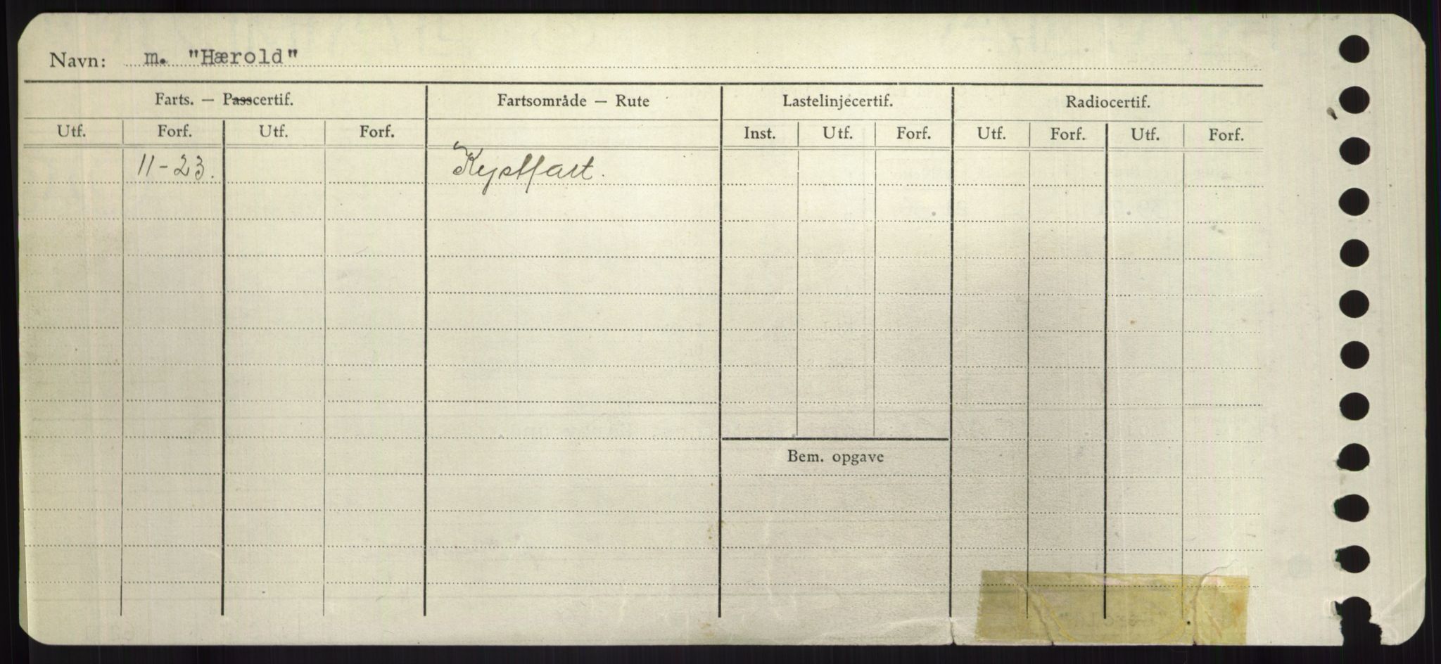 Sjøfartsdirektoratet med forløpere, Skipsmålingen, RA/S-1627/H/Hd/L0017: Fartøy, Holi-Hå, p. 238