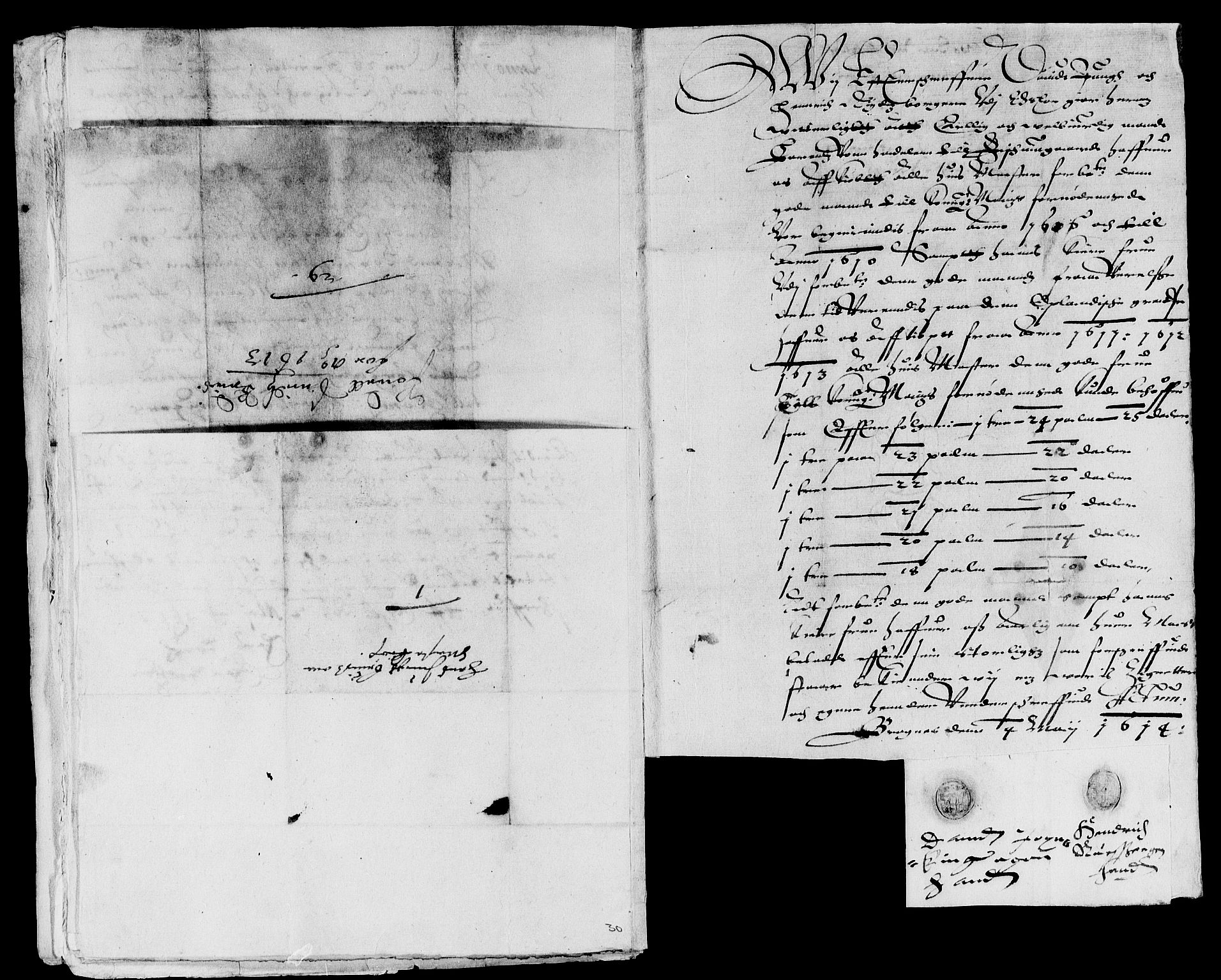 Rentekammeret inntil 1814, Reviderte regnskaper, Lensregnskaper, AV/RA-EA-5023/R/Rb/Rbm/L0001: Eiker len, 1607-1618