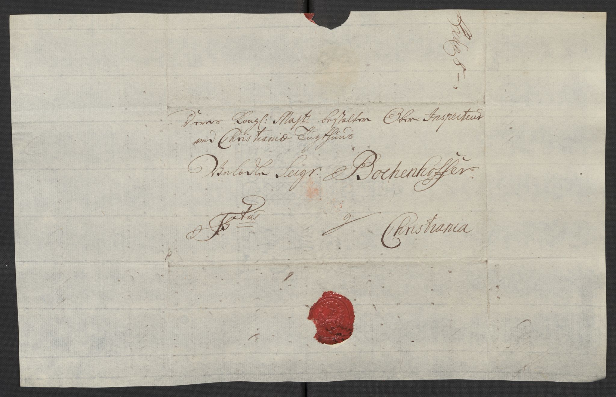 Kristiania tukthus, AV/SAO-A-10644/A/Ad/Adb/L0011: Innkomne skriv, rapporter og regnskap, 1742-1783, p. 317