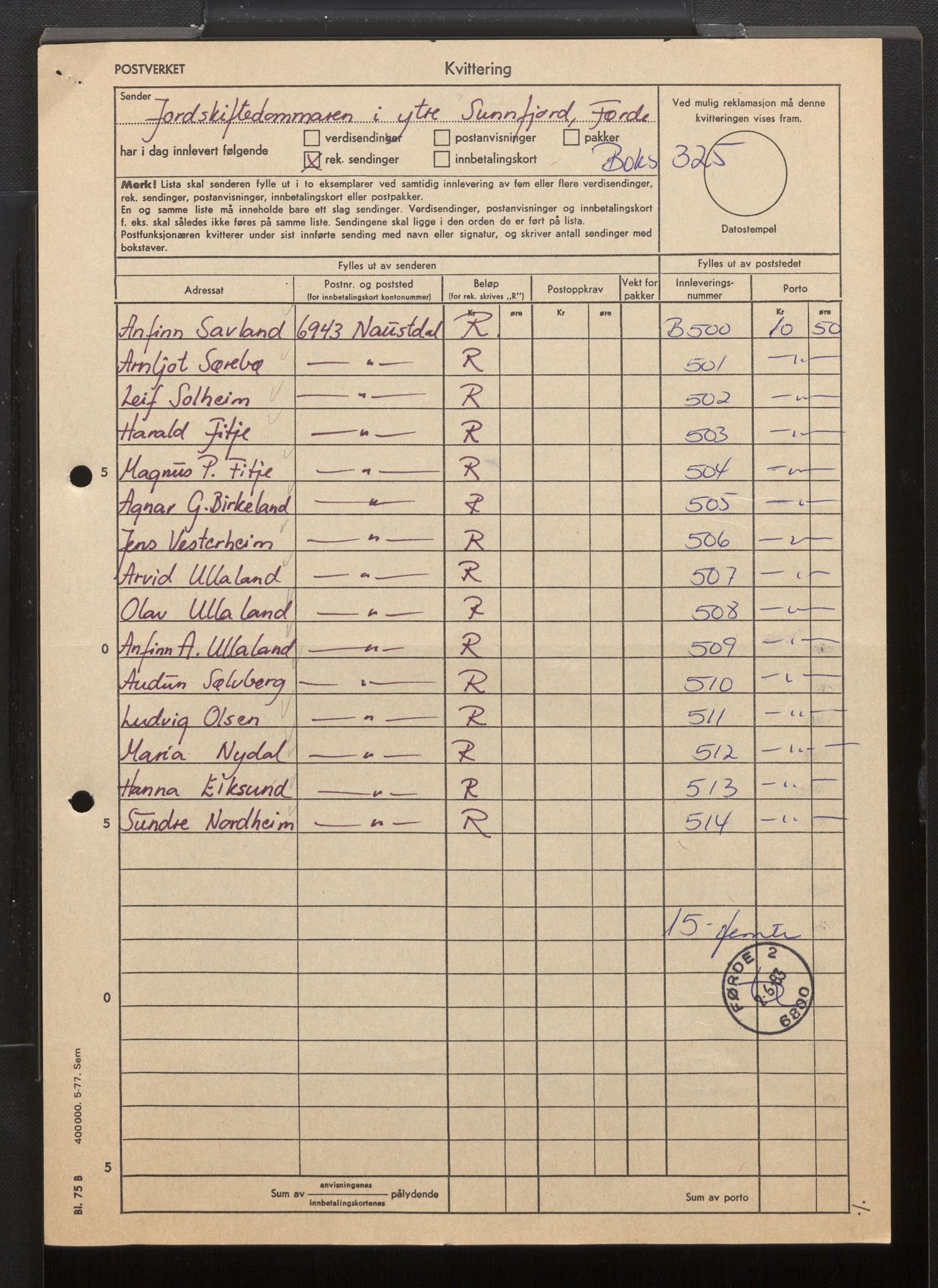 Sunnfjord og Ytre Sogn jordskifterett, AV/SAB-A-100476/F/Fh/L0019/0002: Jordskiftesaker gnr. 108 - 115 / Sak 1490 - 1978 - 0010 Fitje gnr. 112 i Naustdal og ankesak til jordskifteoverretten 2500 - 1986 - 0009 Fitje gnr. 112 i Naustdal, 1978-1988, p. 10