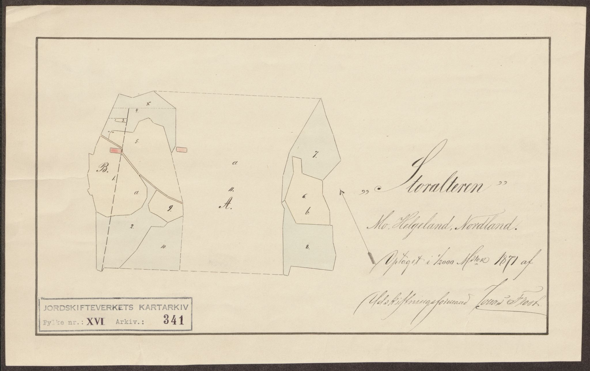 Jordskifteverkets kartarkiv, AV/RA-S-3929/T, 1859-1988, p. 445
