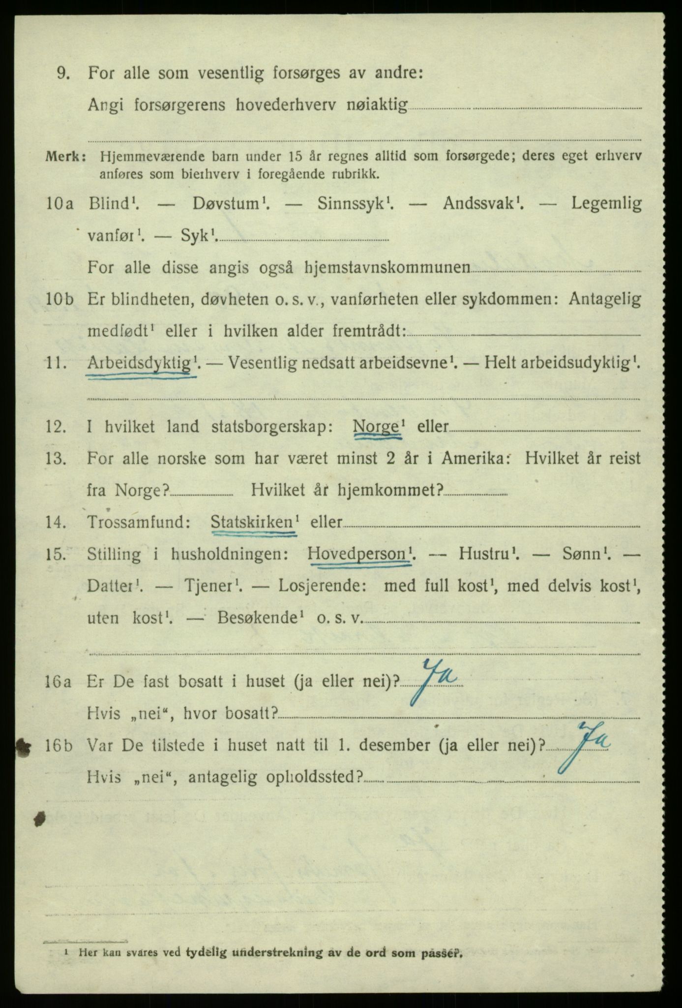 SAB, 1920 census for Modalen, 1920, p. 1455