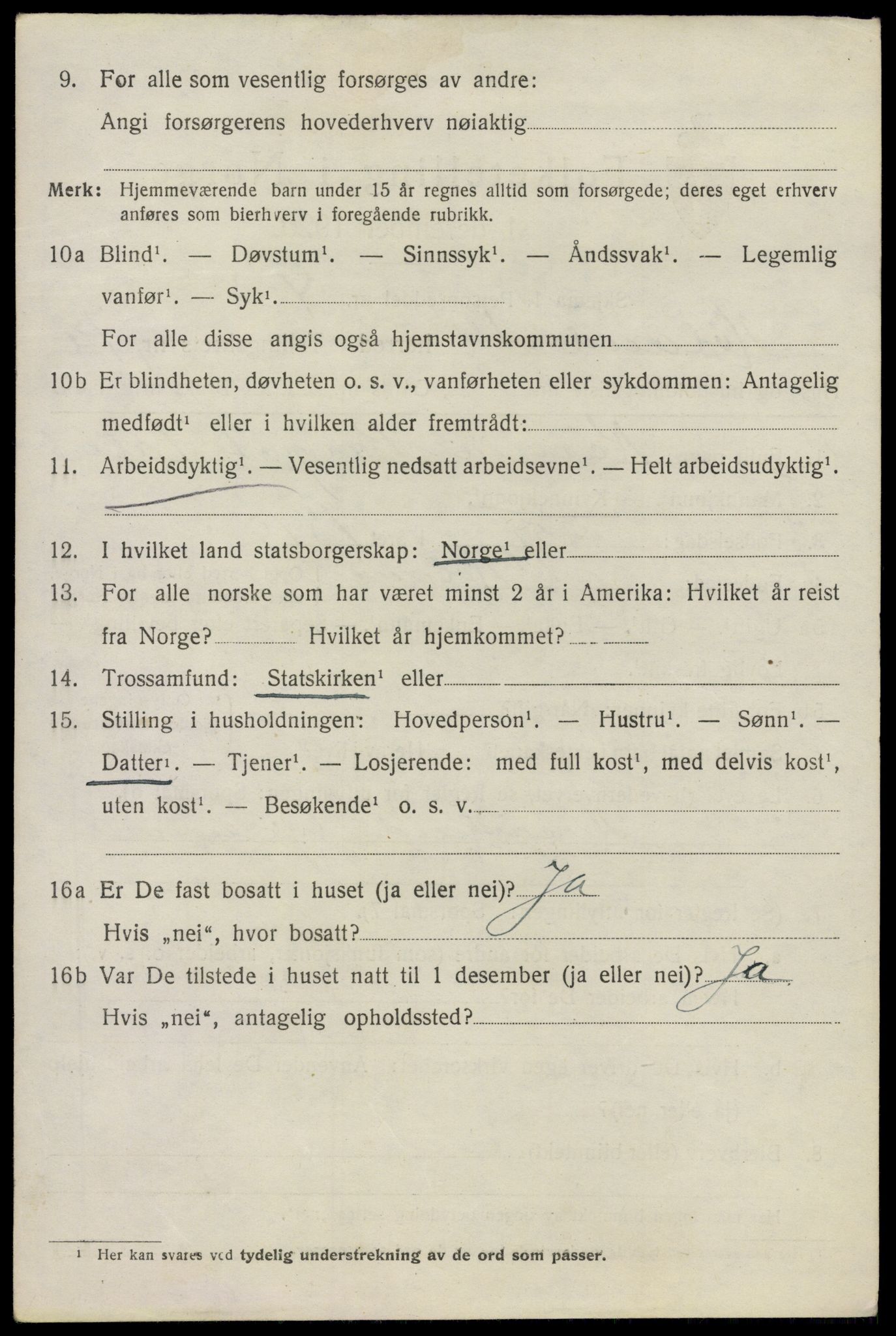 SAO, 1920 census for Høland, 1920, p. 9666