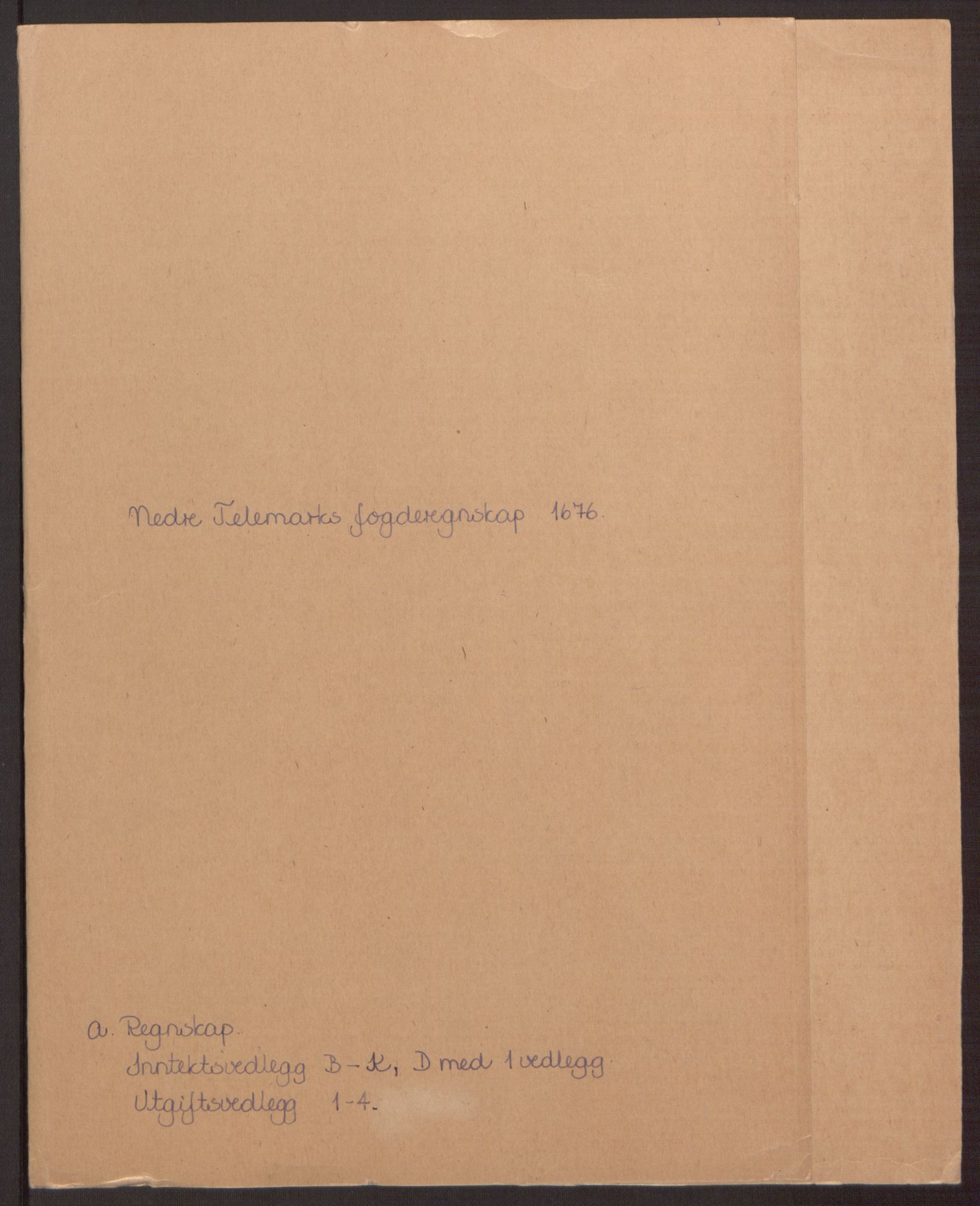 Rentekammeret inntil 1814, Reviderte regnskaper, Fogderegnskap, AV/RA-EA-4092/R35/L2066: Fogderegnskap Øvre og Nedre Telemark, 1676, p. 2