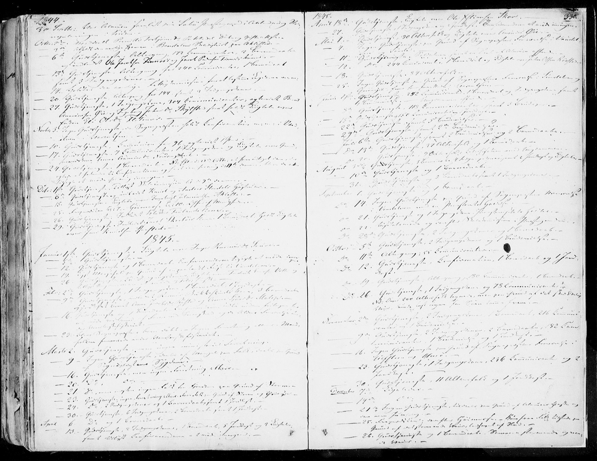 Ministerialprotokoller, klokkerbøker og fødselsregistre - Møre og Romsdal, AV/SAT-A-1454/515/L0208: Parish register (official) no. 515A04, 1830-1846, p. 330