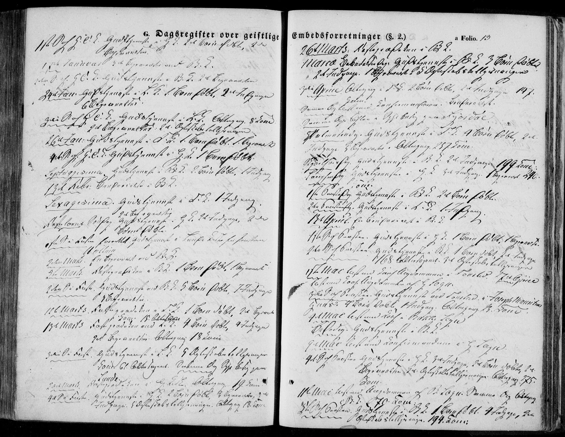 Bakke sokneprestkontor, AV/SAK-1111-0002/F/Fa/Faa/L0005: Parish register (official) no. A 5, 1847-1855, p. 13