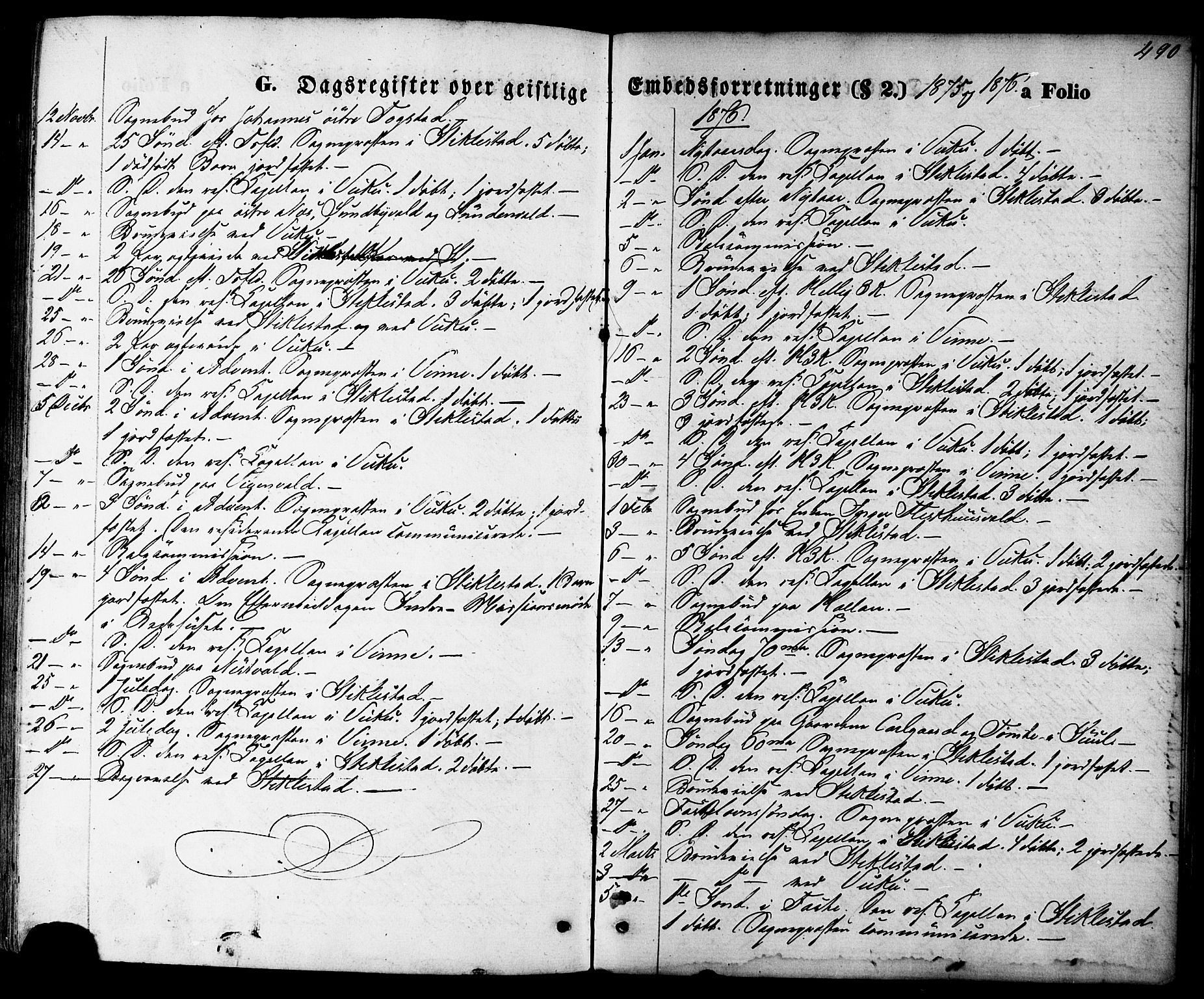 Ministerialprotokoller, klokkerbøker og fødselsregistre - Nord-Trøndelag, SAT/A-1458/723/L0242: Parish register (official) no. 723A11, 1870-1880, p. 490