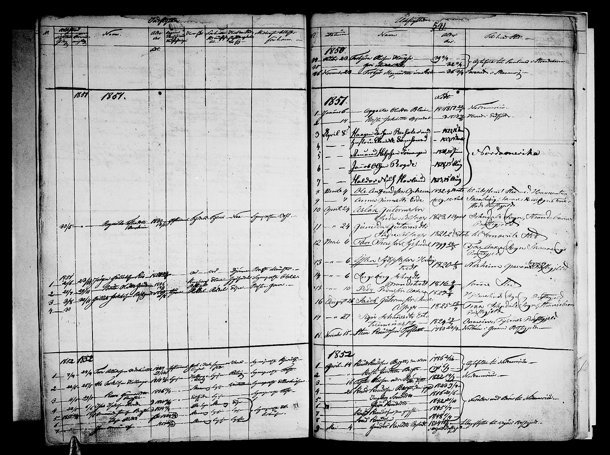 Ullensvang sokneprestembete, SAB/A-78701/H/Haa: Parish register (official) no. A 10, 1825-1853, p. 541