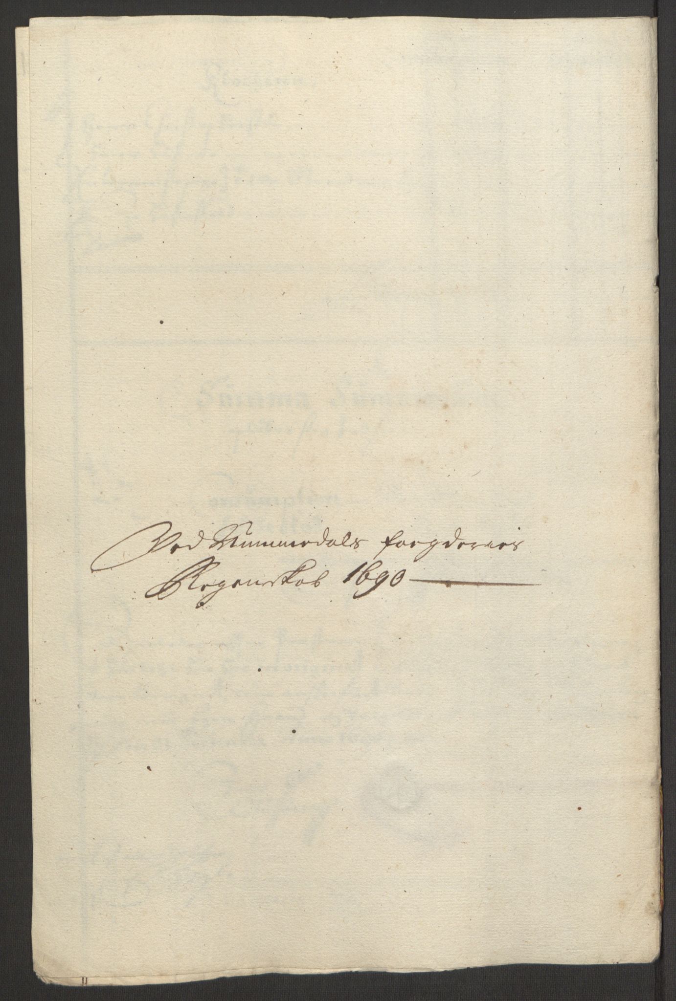 Rentekammeret inntil 1814, Reviderte regnskaper, Fogderegnskap, RA/EA-4092/R64/L4423: Fogderegnskap Namdal, 1690-1691, p. 46