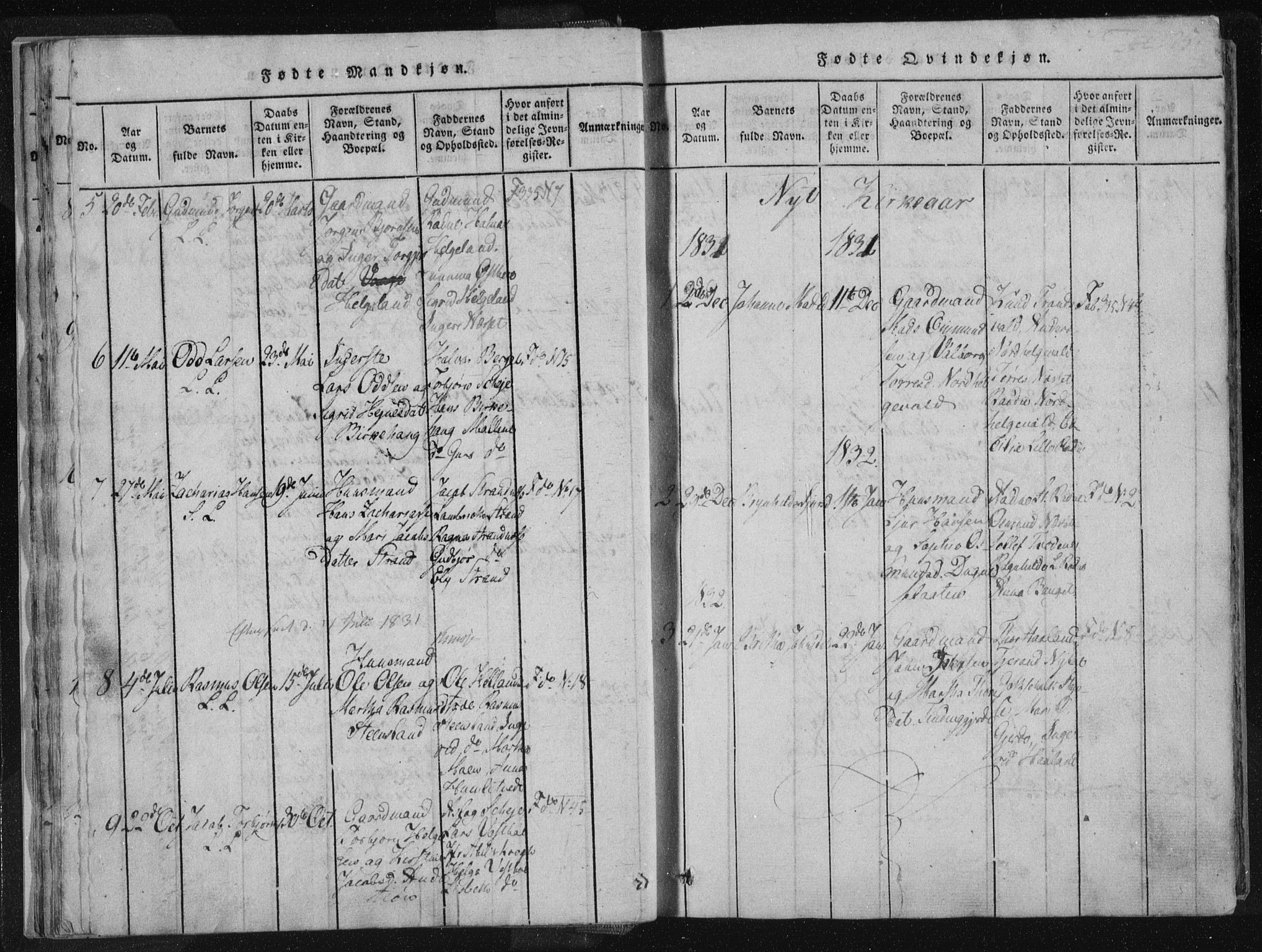 Vikedal sokneprestkontor, AV/SAST-A-101840/01/IV: Parish register (official) no. A 4, 1816-1850, p. 25