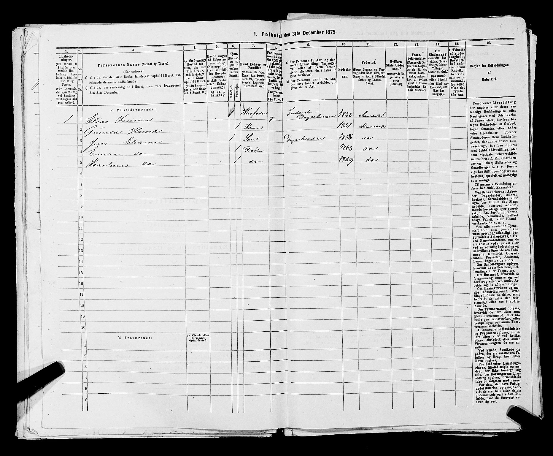 RA, 1875 census for 0118P Aremark, 1875, p. 1489