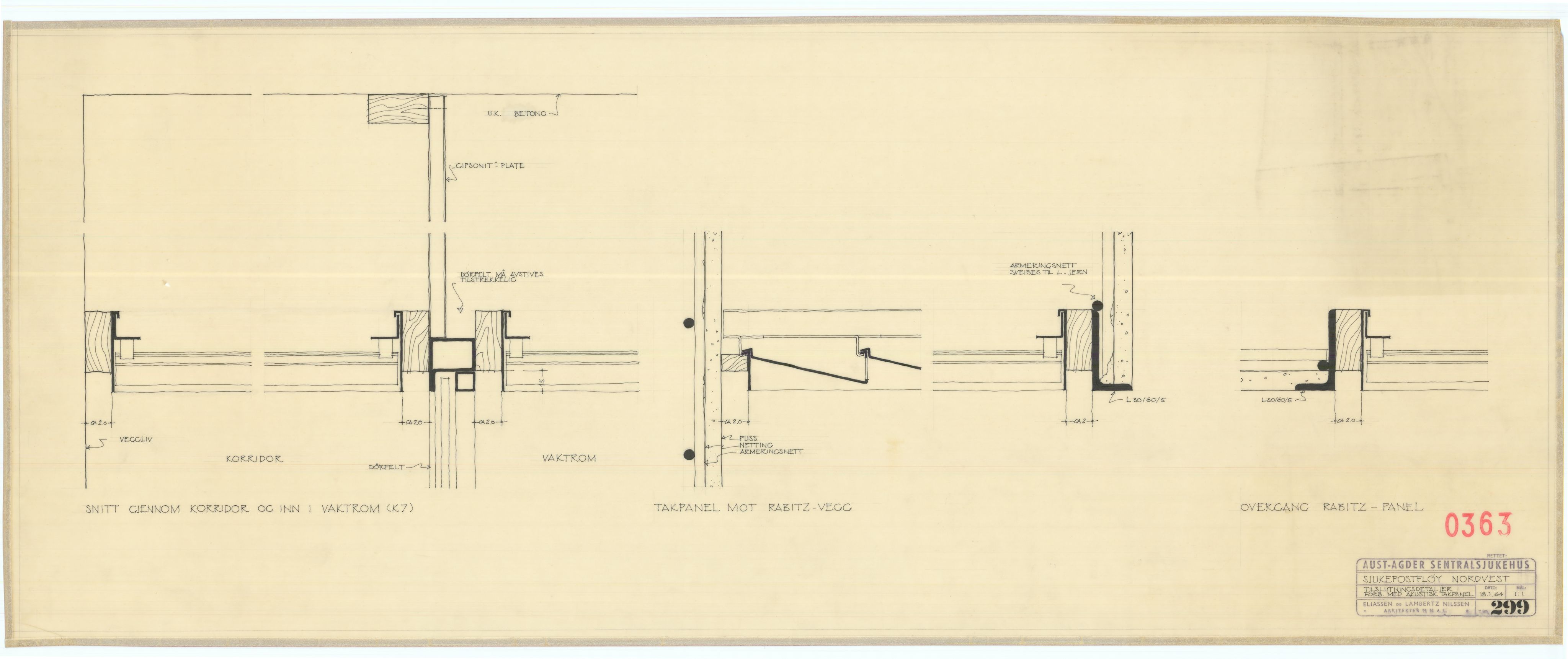 Eliassen og Lambertz-Nilssen Arkitekter, AAKS/PA-2983/T/T01/L0003: Tegningskogger 0363, 1960-1966, p. 15