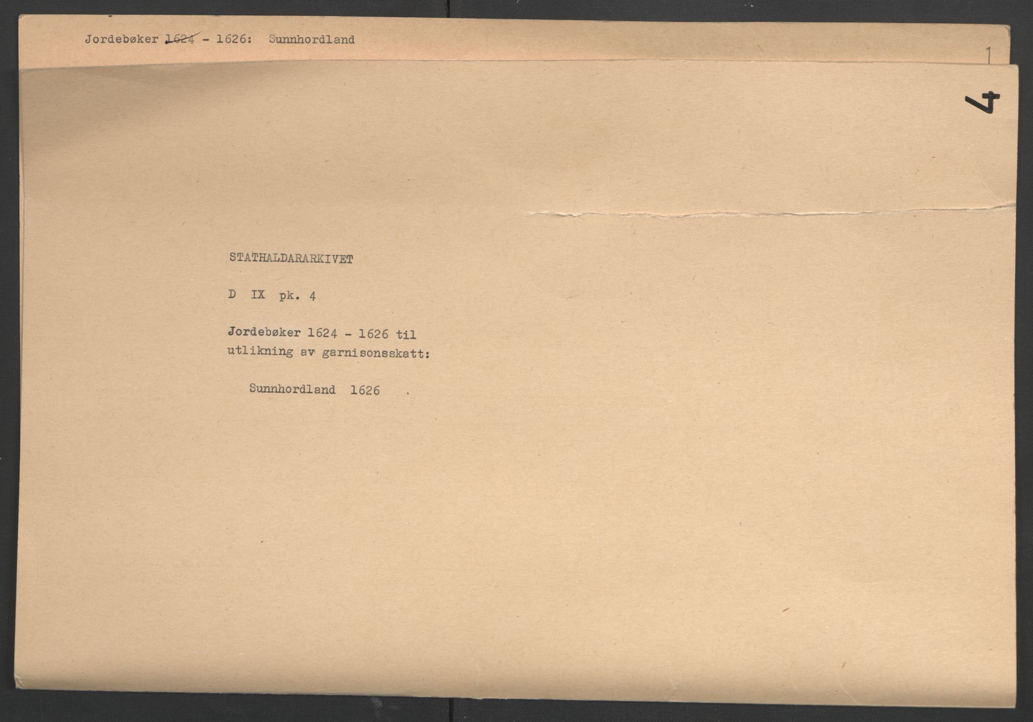 Stattholderembetet 1572-1771, AV/RA-EA-2870/Ek/L0004/0001: Jordebøker til utlikning av garnisonsskatt 1624-1626: / Jordebøker for Bergenhus len, 1626, p. 2