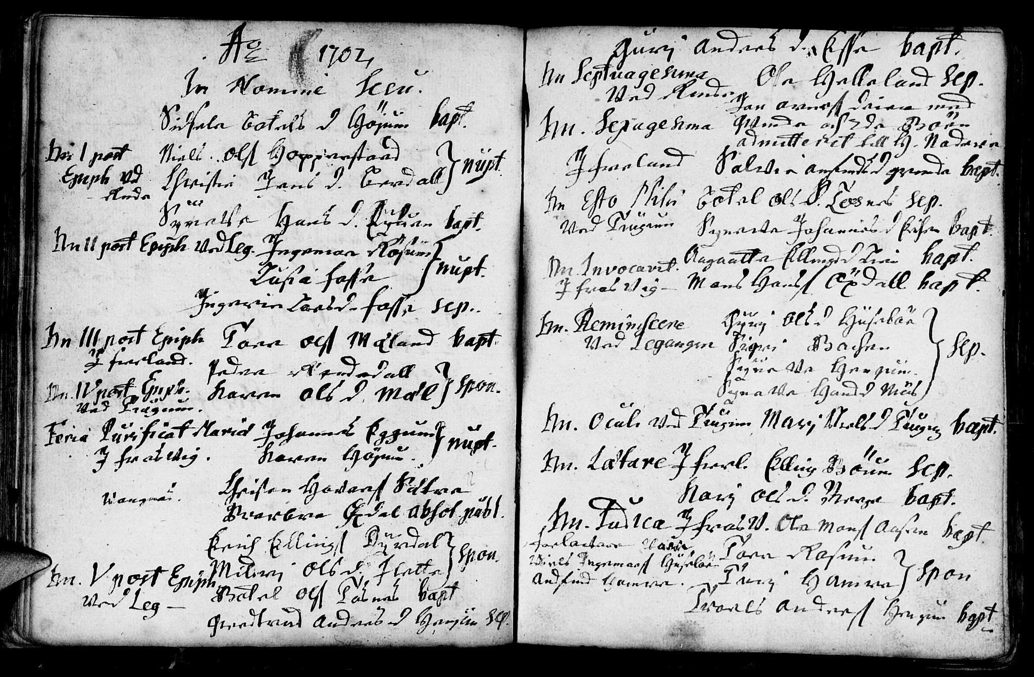 Leikanger sokneprestembete, AV/SAB-A-81001/H/Haa/Haaa/L0001: Parish register (official) no. A 1, 1690-1734, p. 45