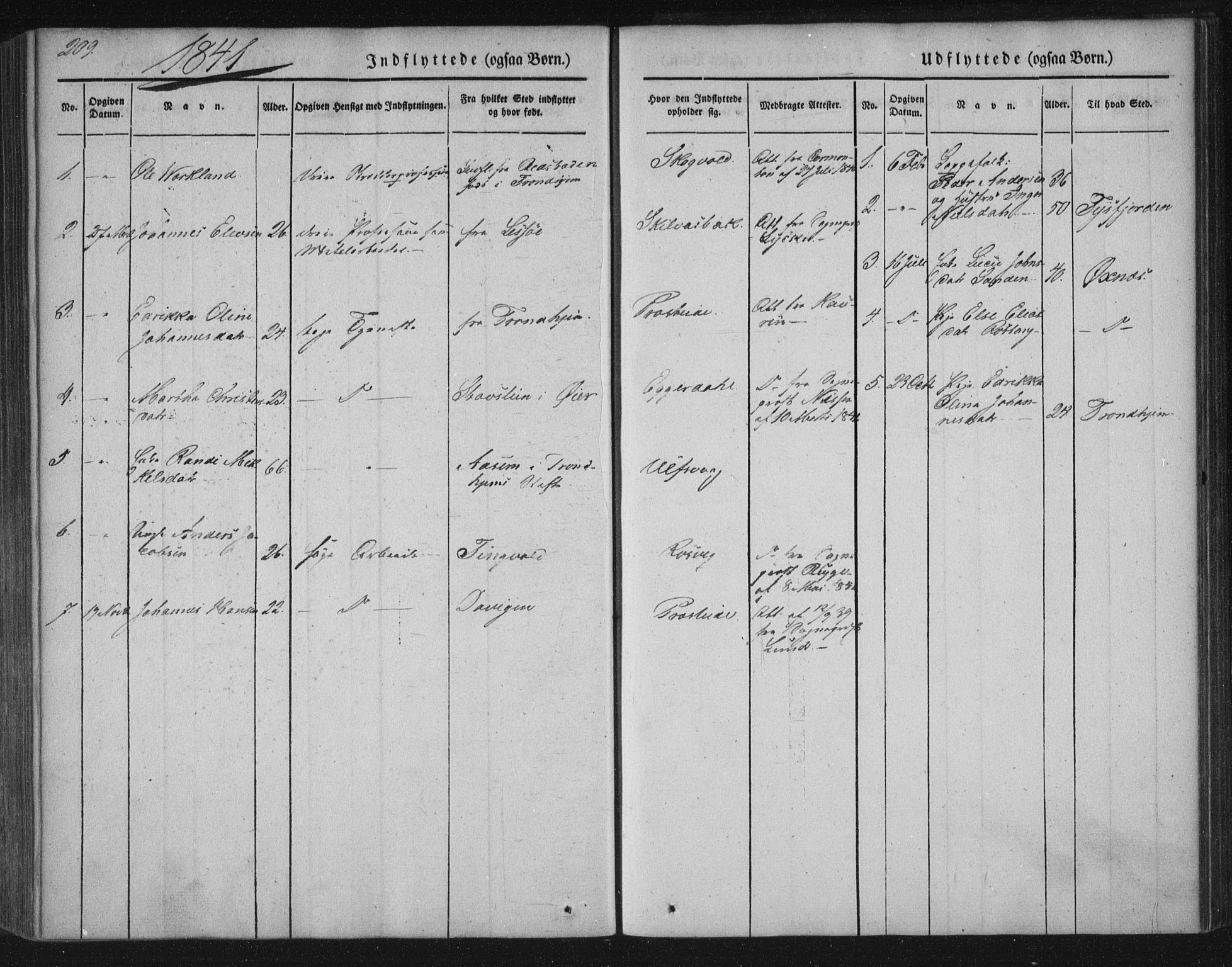 Ministerialprotokoller, klokkerbøker og fødselsregistre - Nordland, AV/SAT-A-1459/859/L0843: Parish register (official) no. 859A03, 1840-1848, p. 209