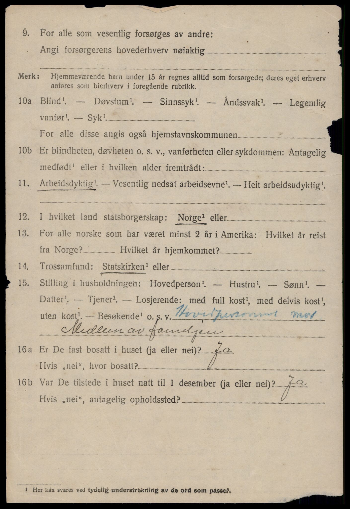 SAT, 1920 census for Rindal, 1920, p. 2641